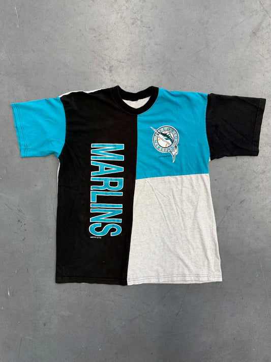 1994 FLORIDA MARLINS BLOCK PATTERN TEE (PULLED TAG)
