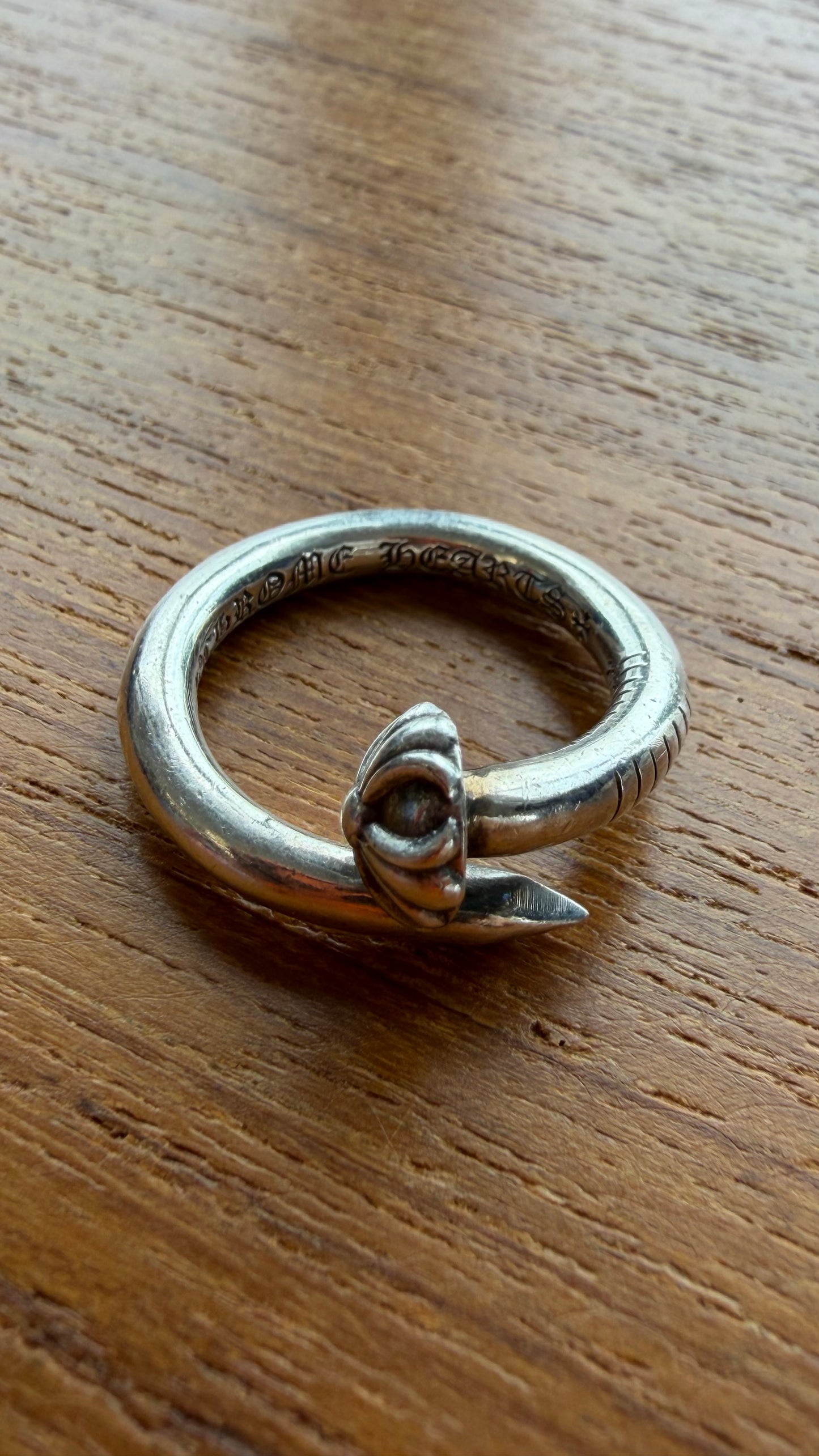 CHROME HEARTS NAIL SILVER RING
