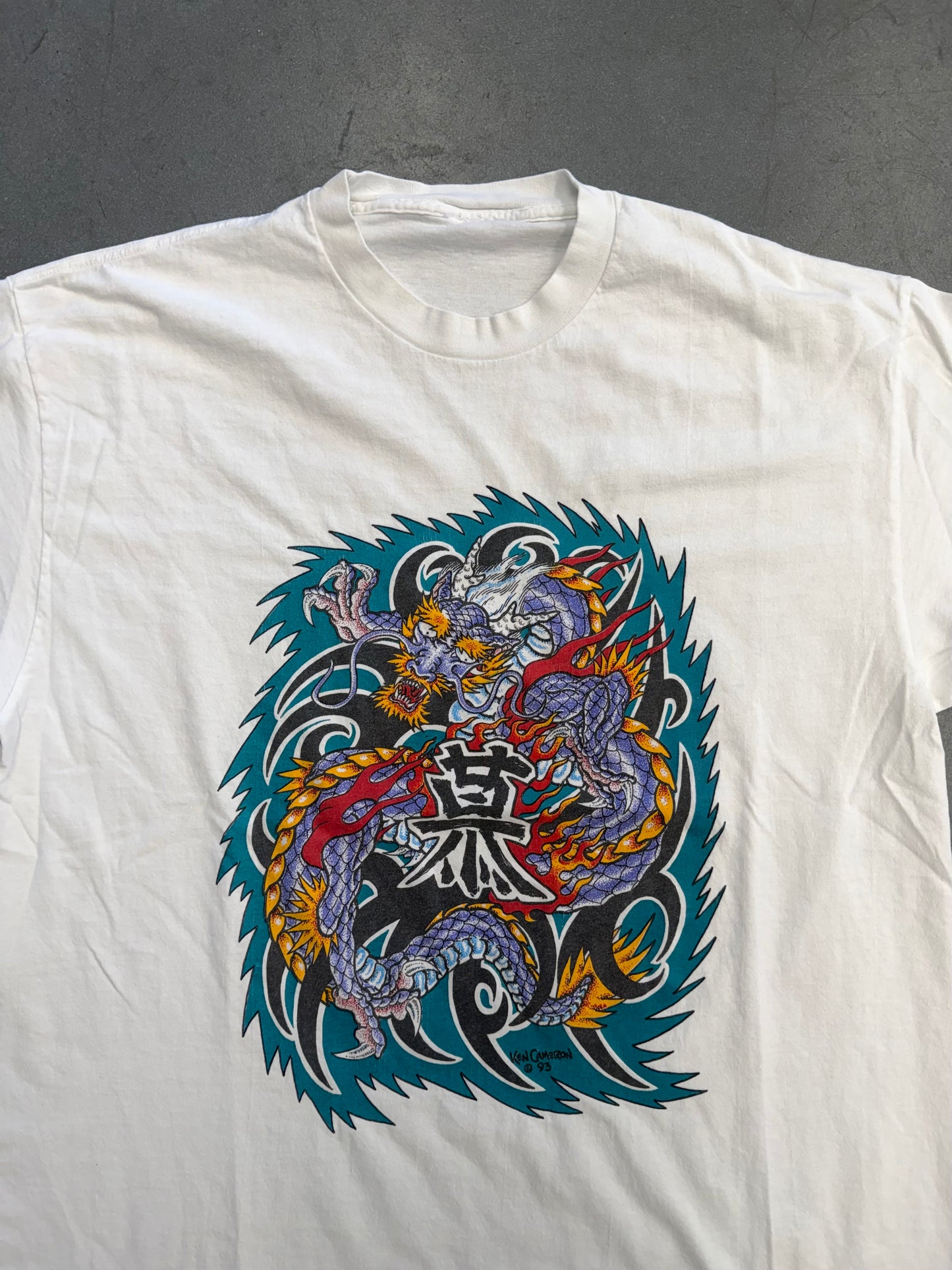 1993 KEN CAMERON SOUTH BEACH TATTOO TEE (PULLED TAG)