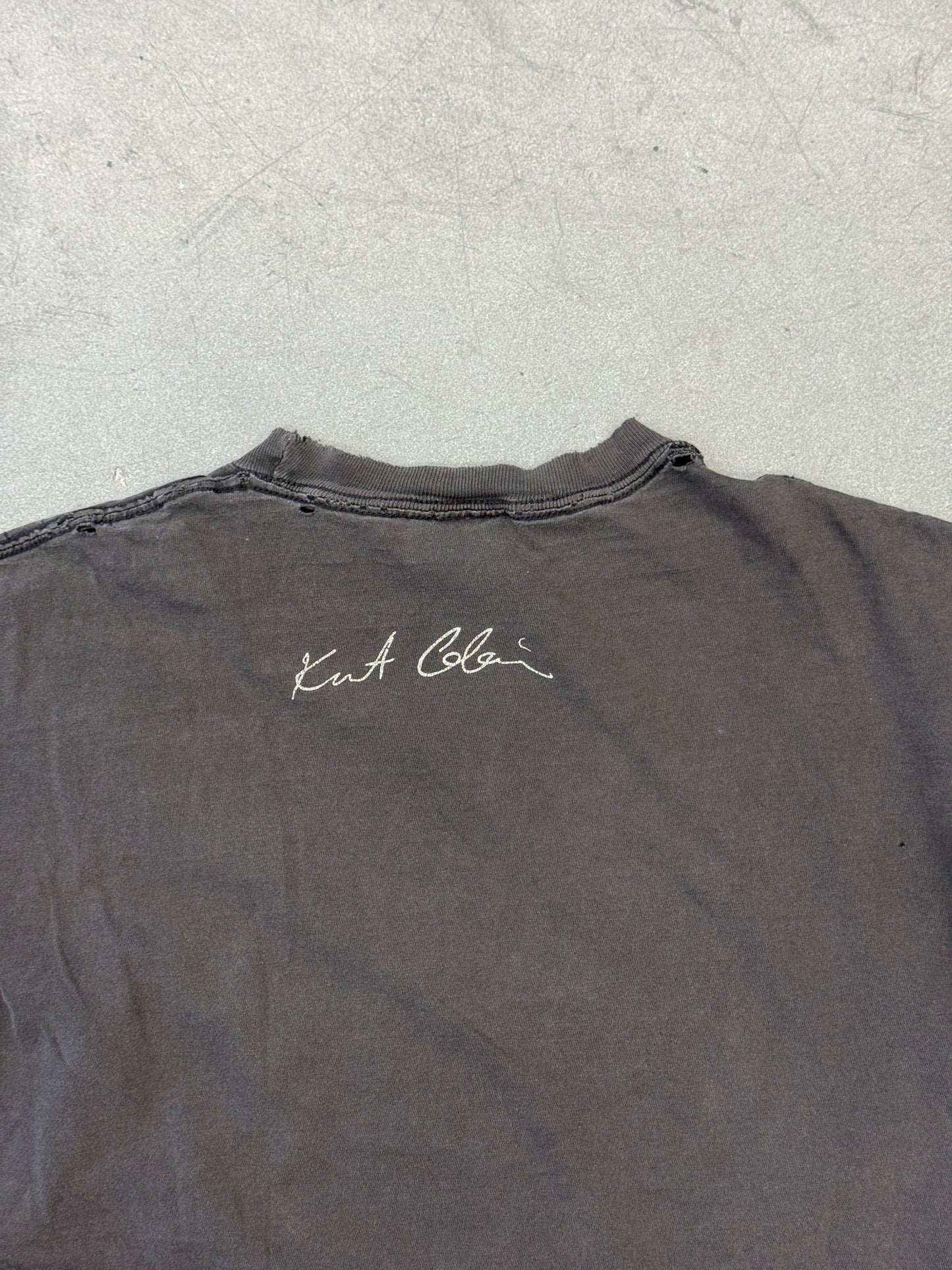 1998 BIG FACE KURT COBAIN SMILEY TEE (GIANT TAG)