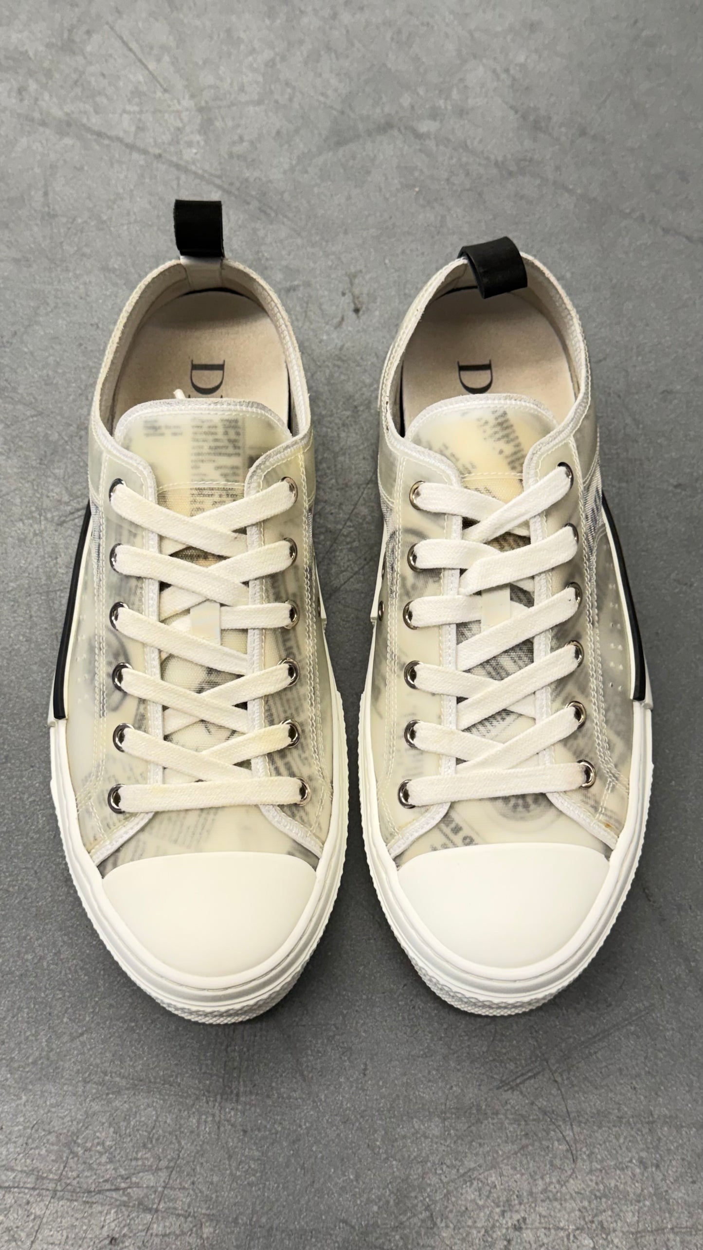 DIOR B23 LOW TOP DANIEL ARSHAM NEWSPAPER (EURO 40)