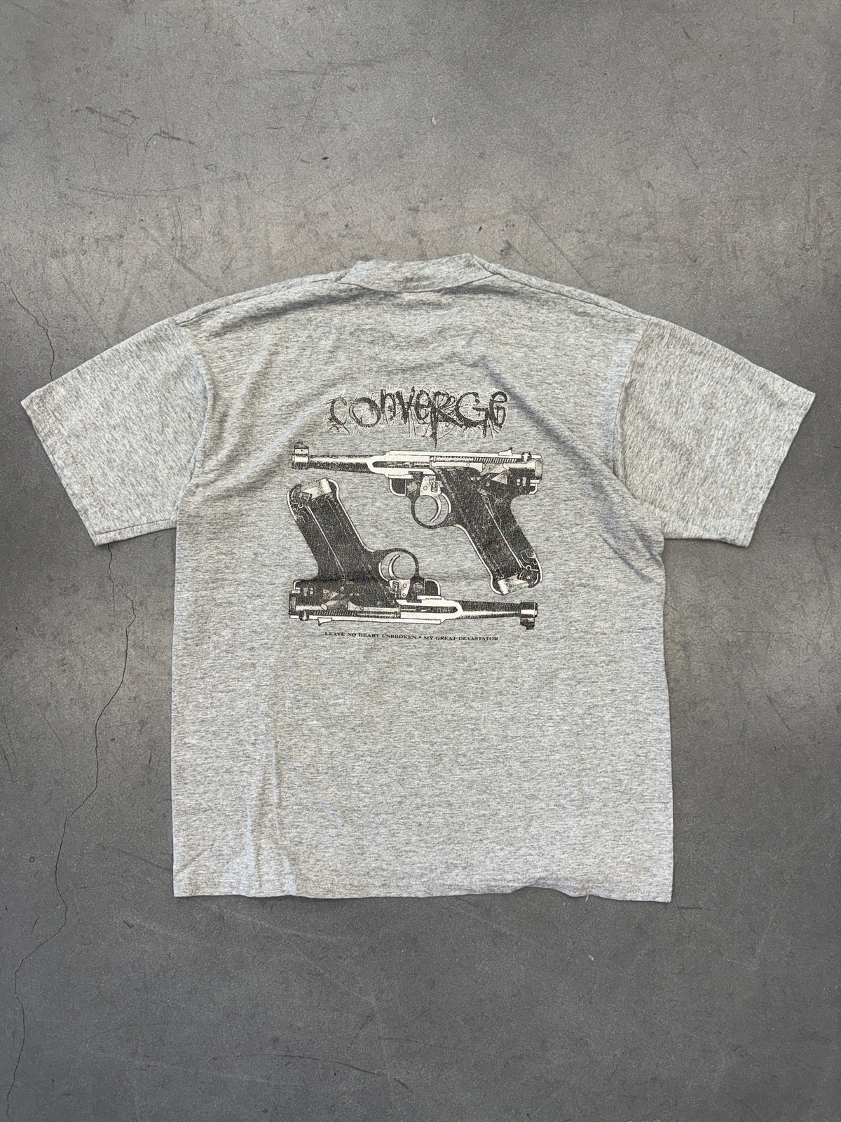 90'S CONVERGE "LEAVE NO HEART UNBROKEN - MY GREAT DEVASTATOR" TEE (FOTL BEST TAG)
