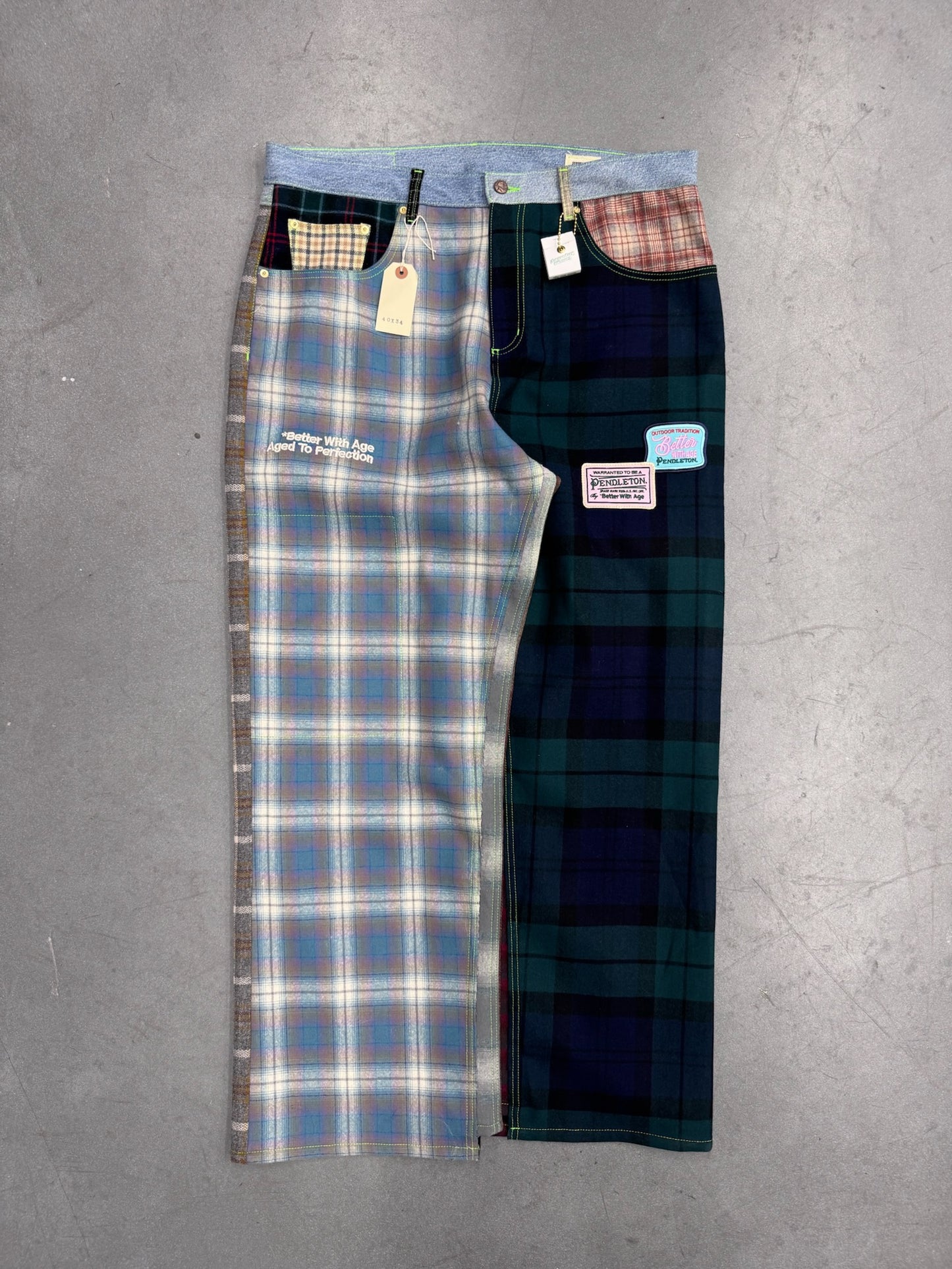 BETTER WITH AGE PENDLETON NEWPORT MIXED MEDIA TROUSER