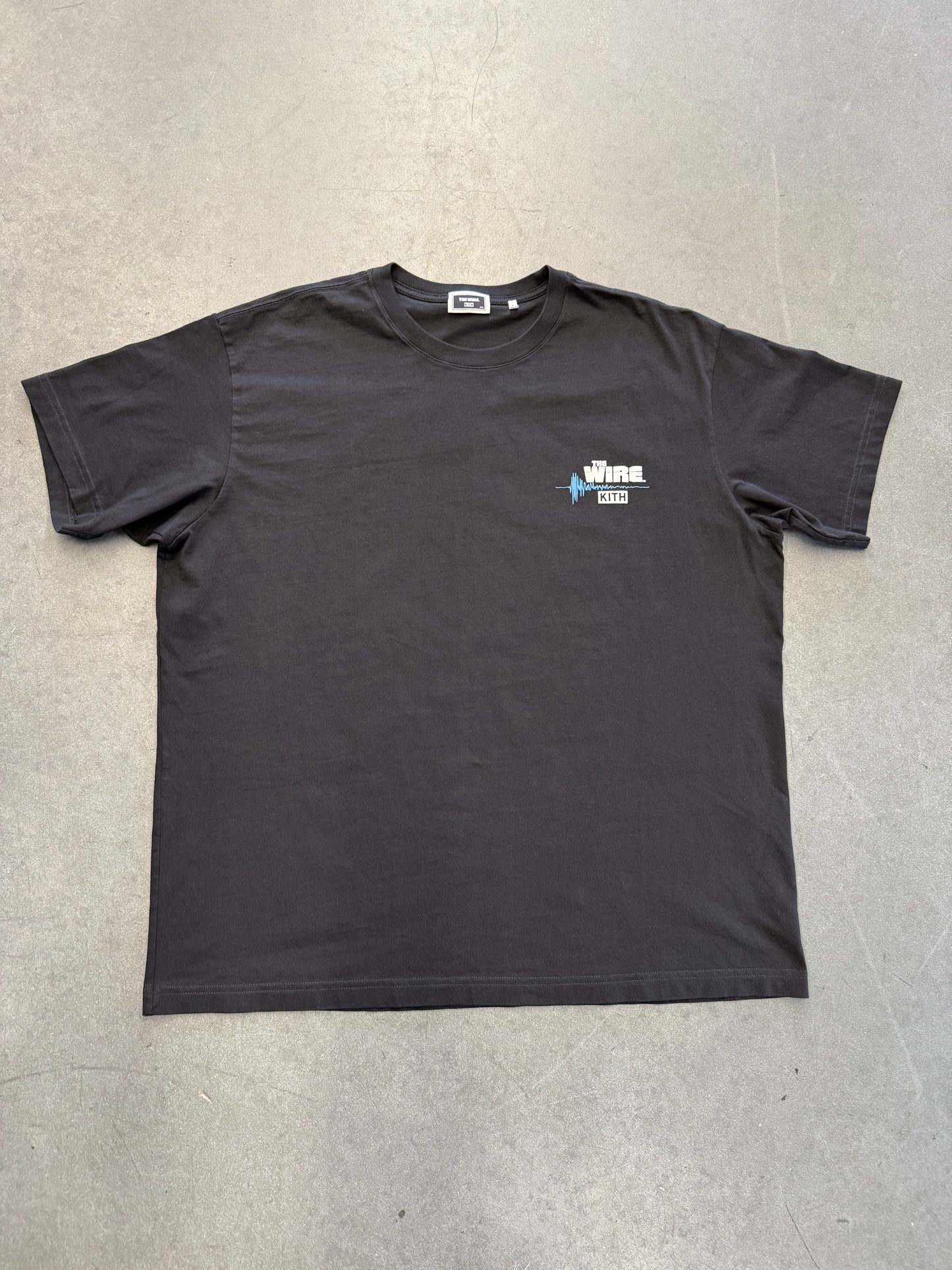SS22 KITH THE WIRE SOUNDWAVE TEE - BLACK (2XL)