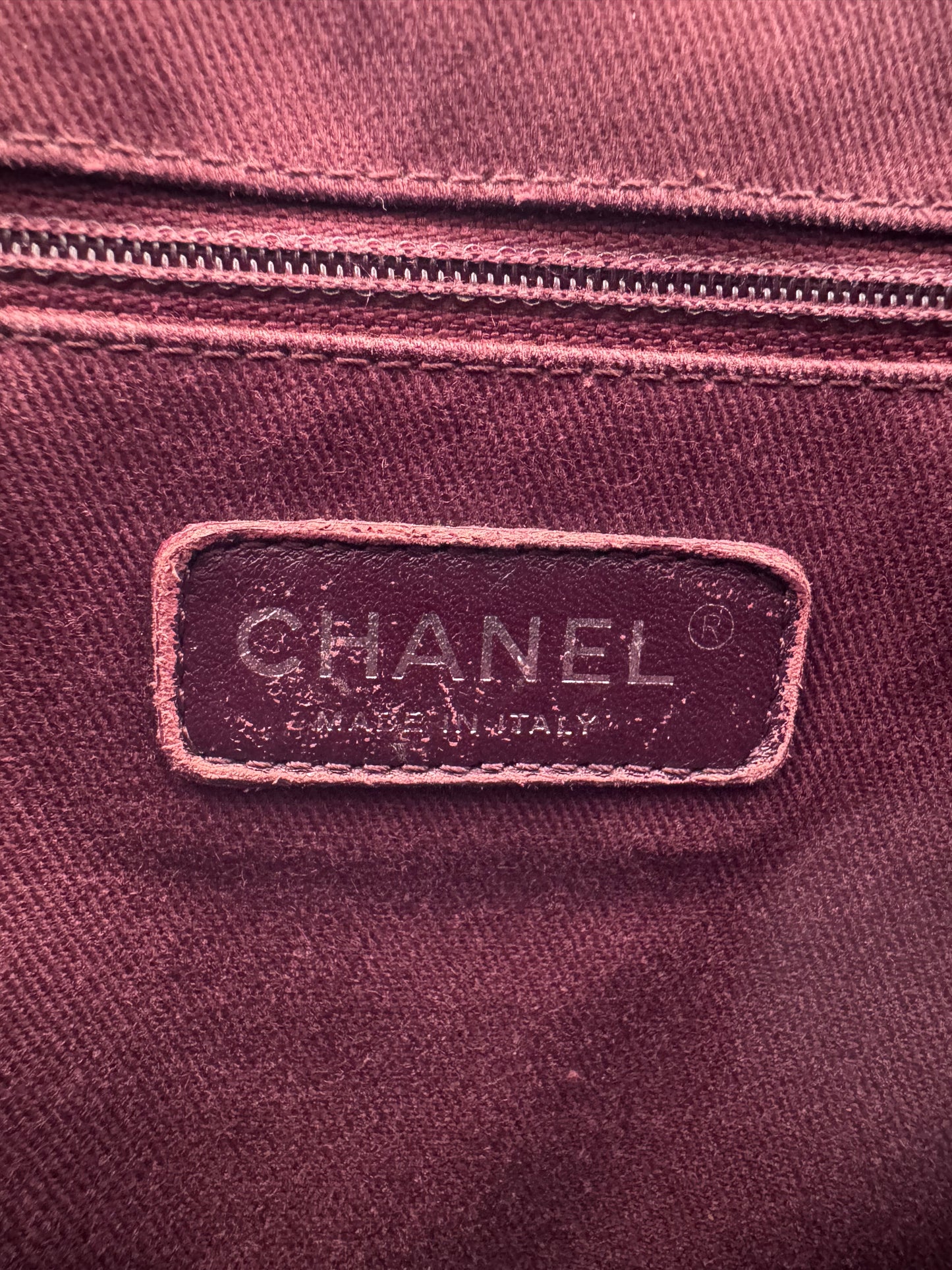 2014 CHANEL SMALL GLAZED CALFSKIN DUO COLOR FLAP BAG