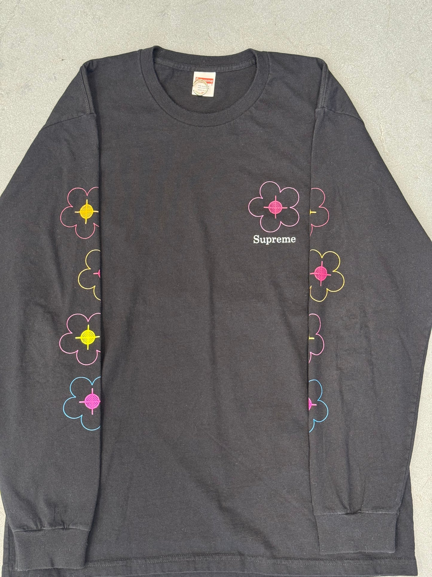 SS17 SUPREME YOU BEEN HIT LS TEE - BLACK