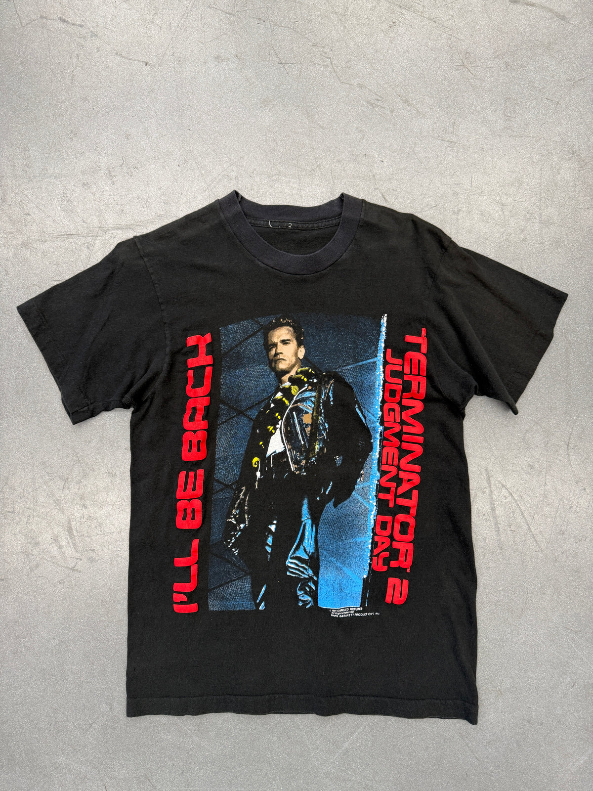 1991 TERMINATOR 2 JUDGMENT DAY I'LL BE BACK TEE