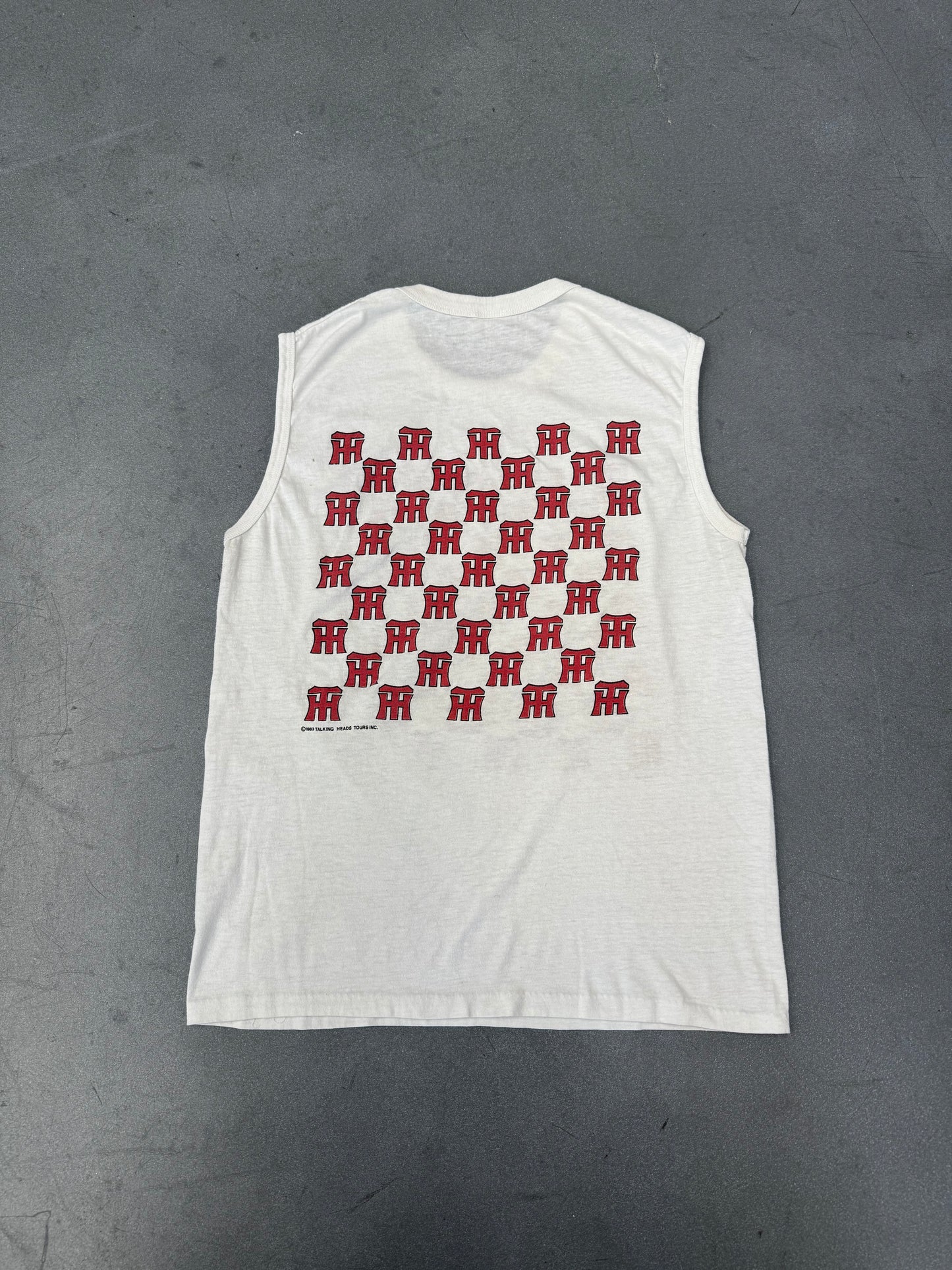 1983 TALKING HEADS SLEEVELESS TEE (MACKLER TAG)