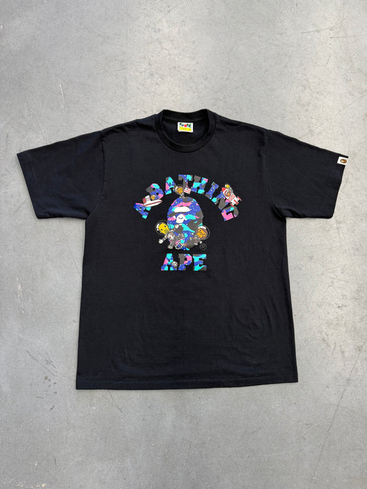 SS21 BAPE KID CUDI COLLEGE MOON MAN TEE