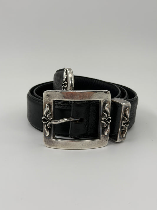 CHROME HEARTS OTJ 3-PIECE SILVER BELT - BLACK