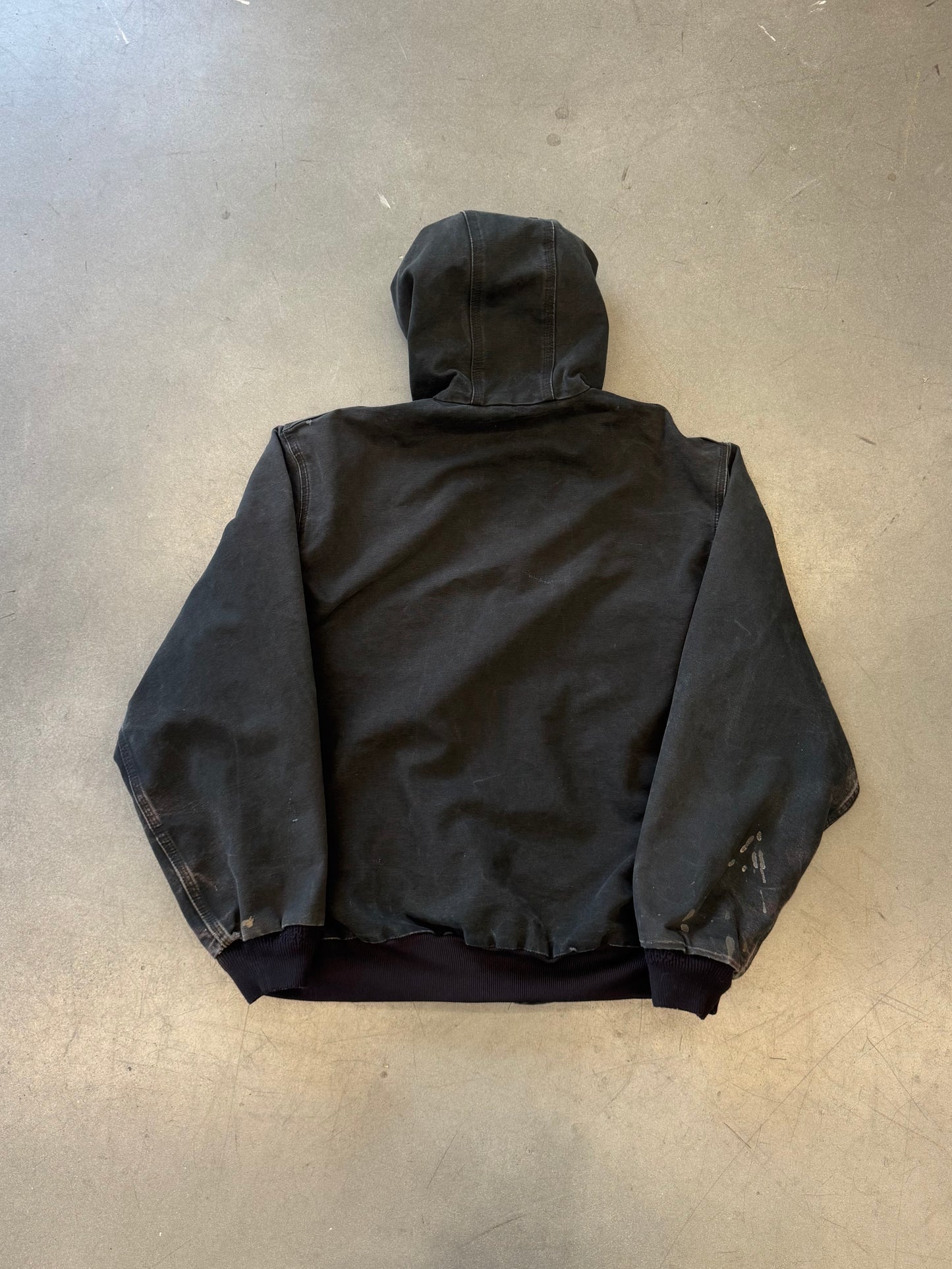 2000'S CARHARTT MESH-LINED CANVAS ZIP-UP WORK JACKET (J131BLK)
