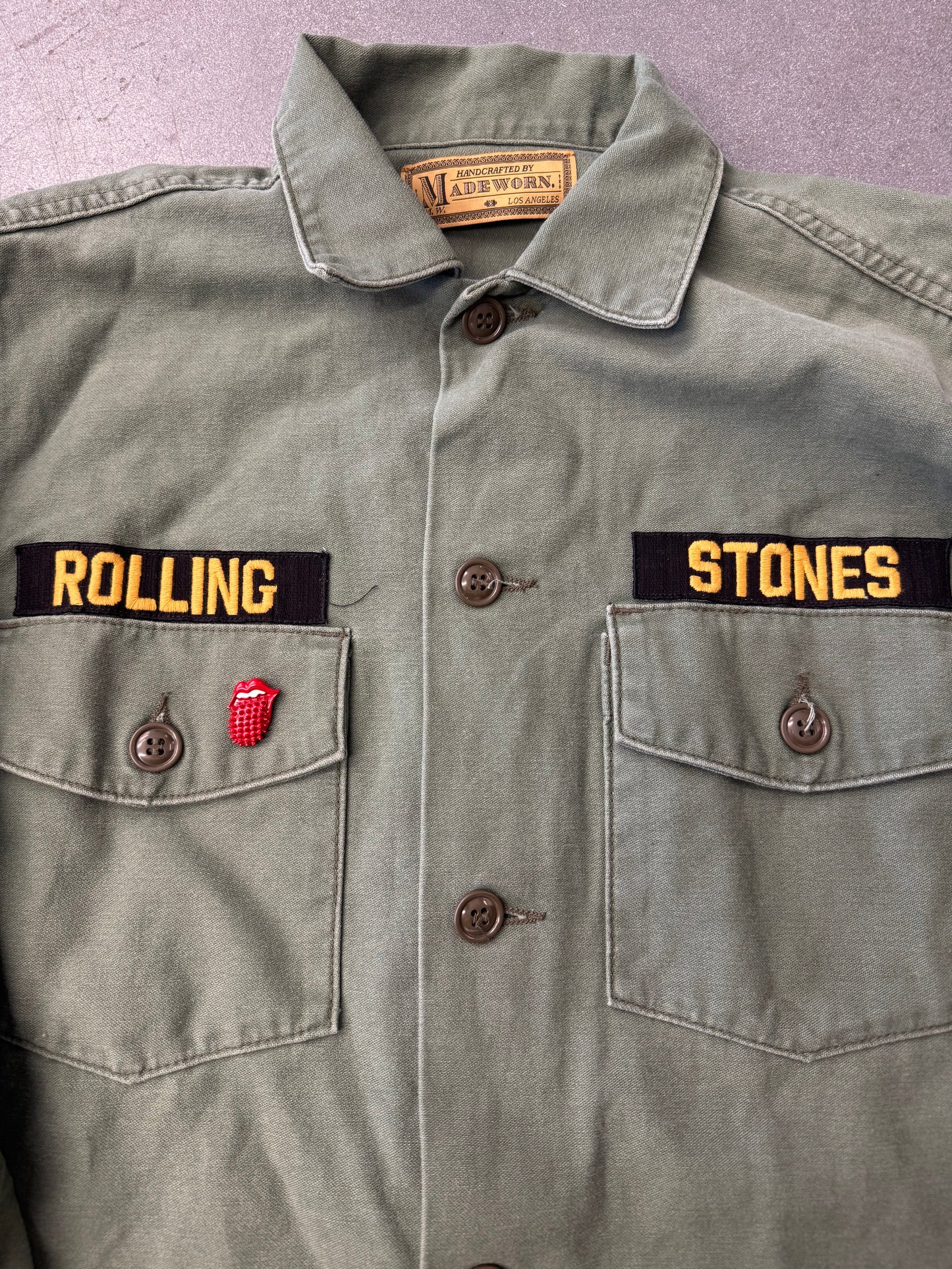 MADEWORN ROLLING STONES ARMY JACKET