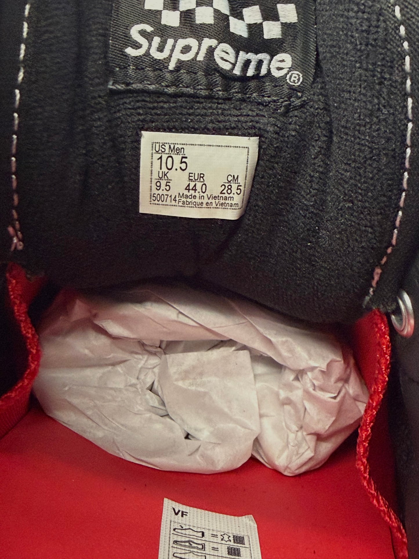 2026 VANS HALF CAB SUPREME X MIKE KELLEY - BLACK