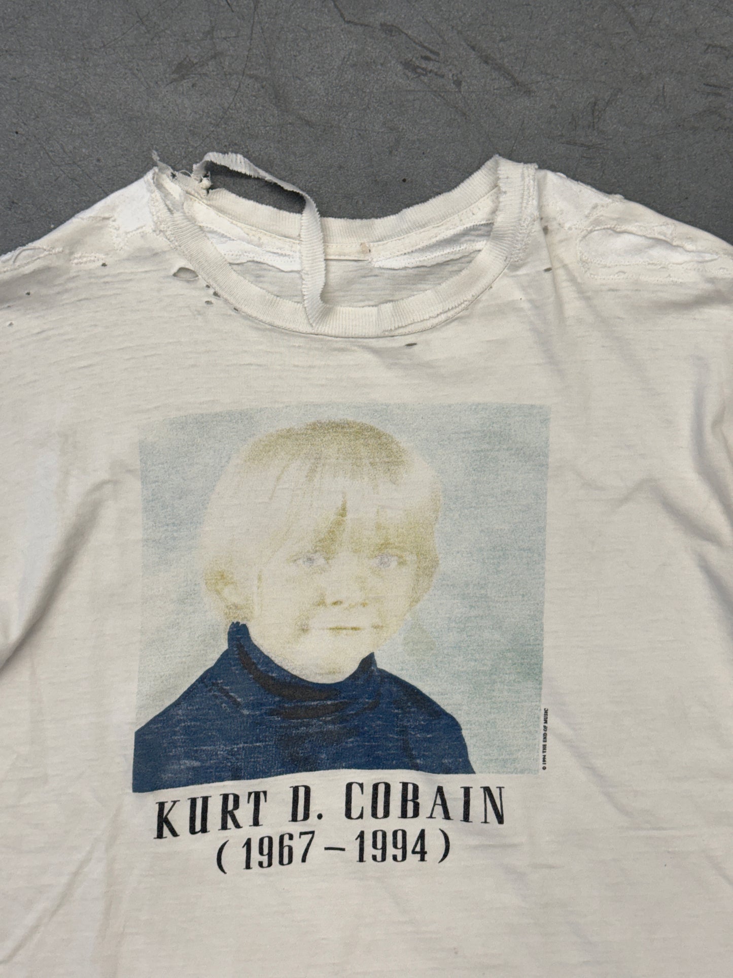 1994 KURT D. COBAIN BABY MEMORIAL TEE (PULLED TAG)