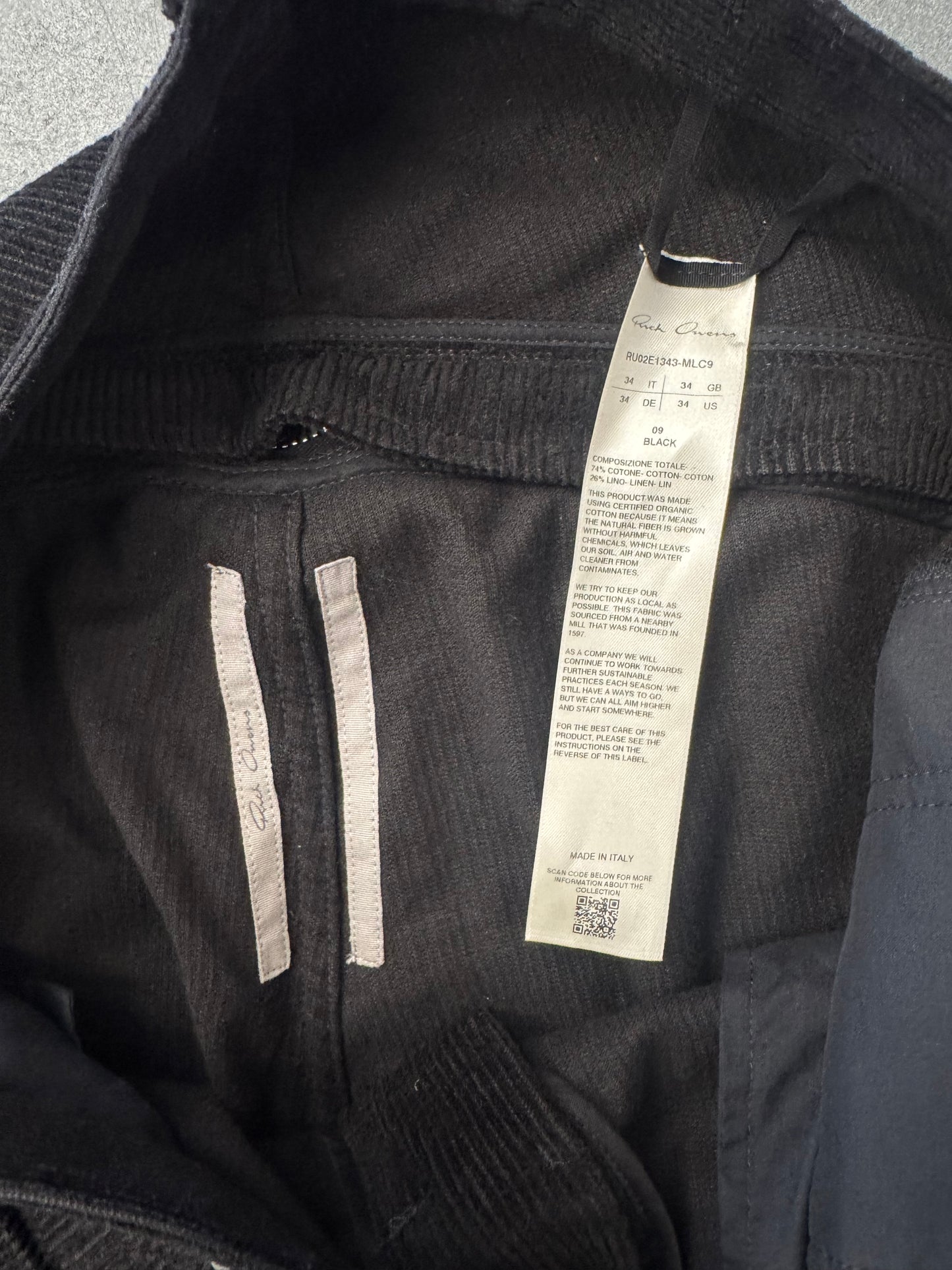RICK OWENS CONCORDIANS BOLAN BANANA TROUSERS