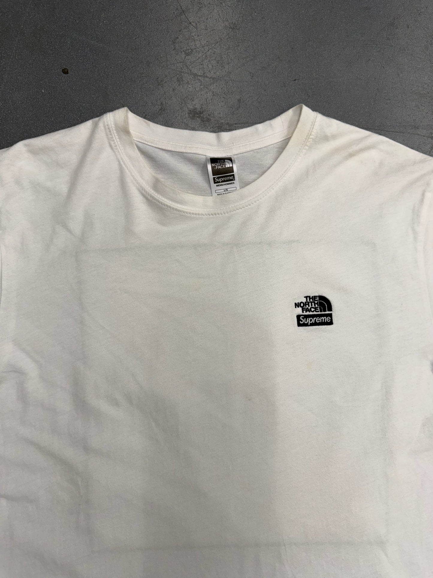 SS22 SUPREME THE NORTH FACE BANDANA TEE - WHITE