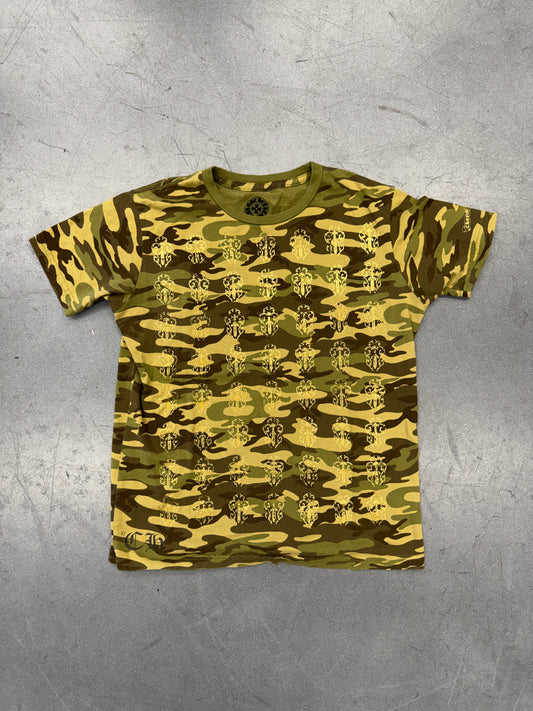 VINTAGE CHROME HEARTS VINE DAGGER TEE - CAMO