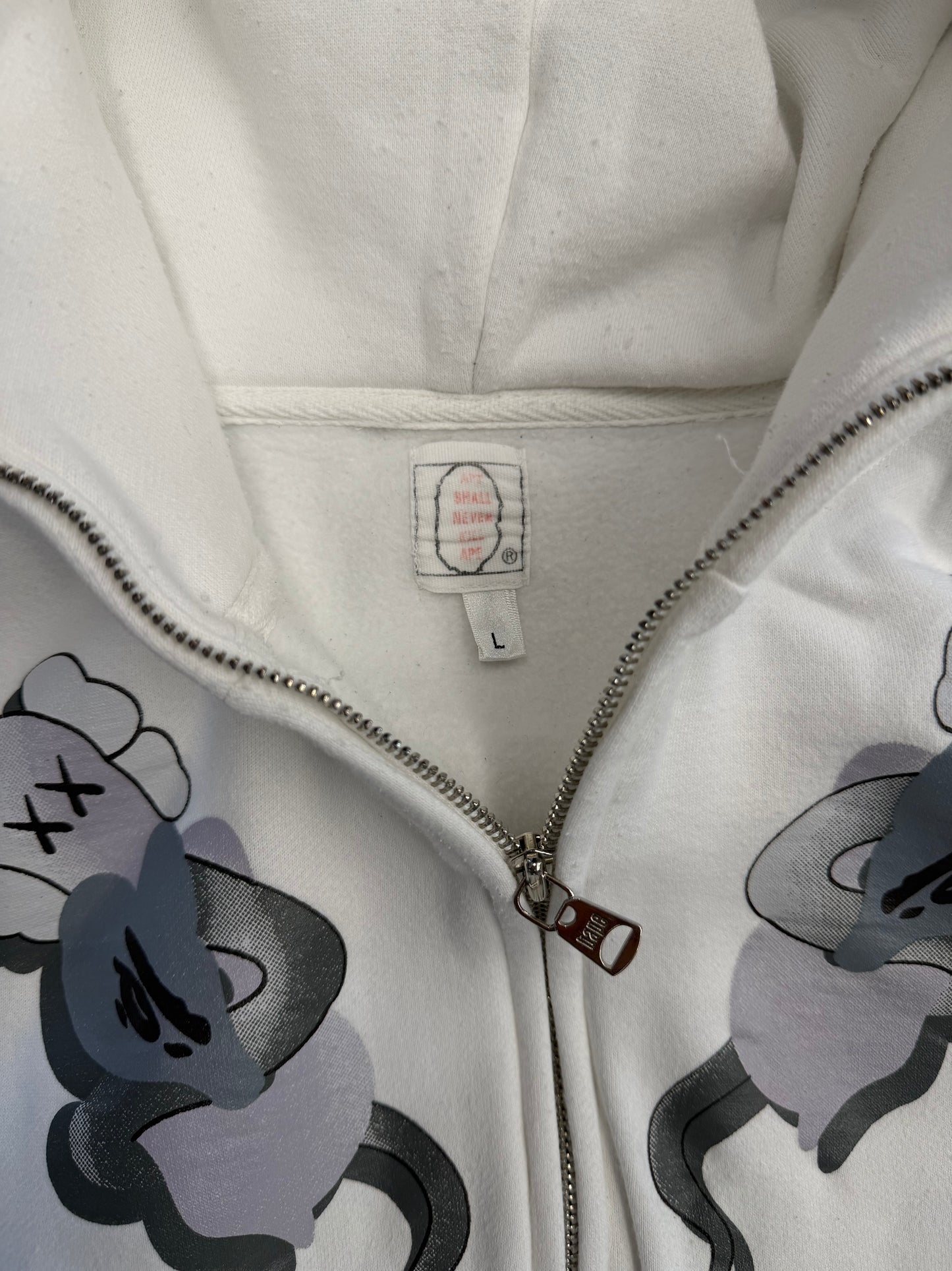 2005 KAWS X BAPE A BATHING APE BENDY FULL ZIP HOODIE