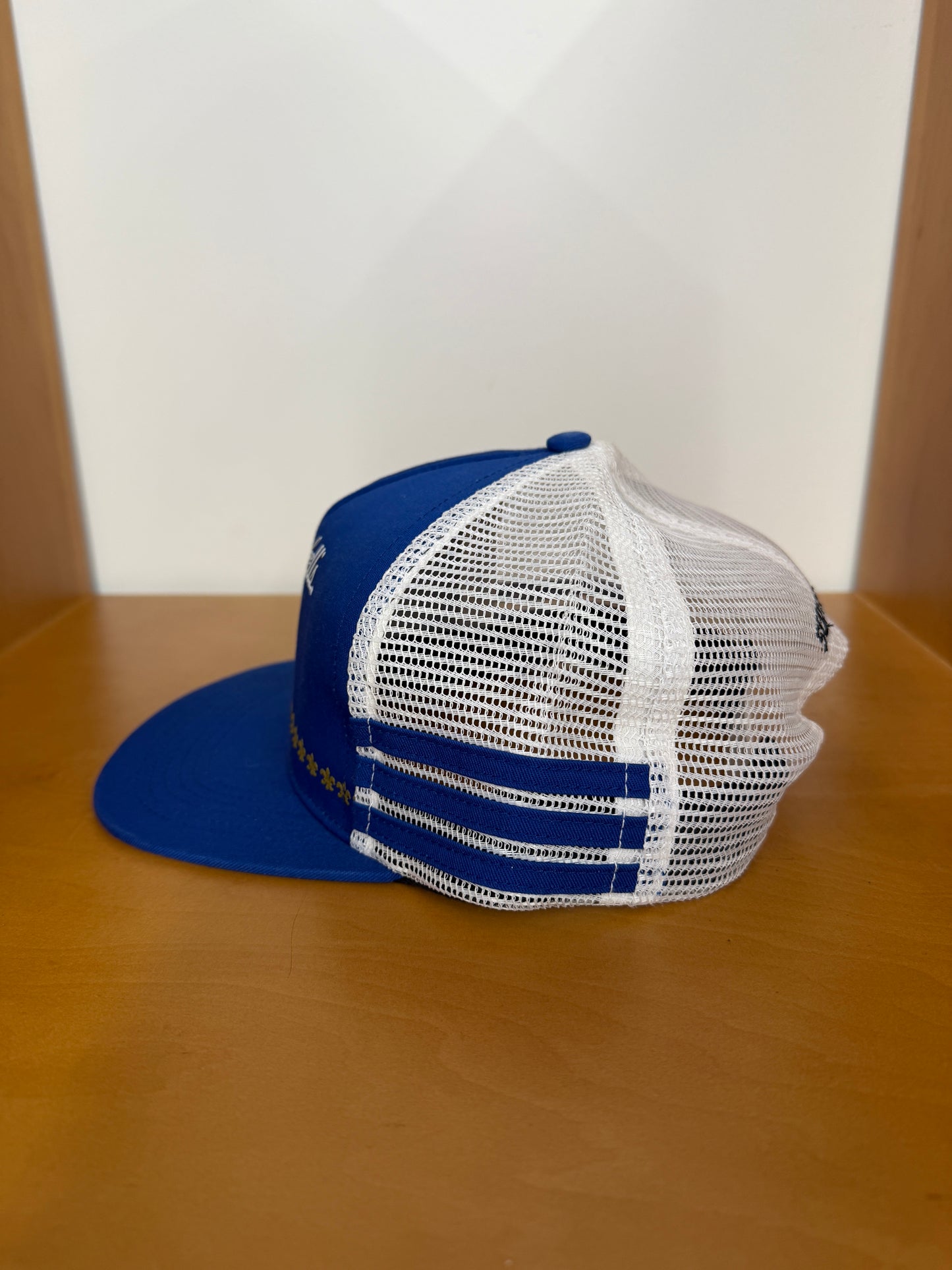SS12 SUPREME CAMPBELL'S SOUP TRUCKER HAT - BLUE