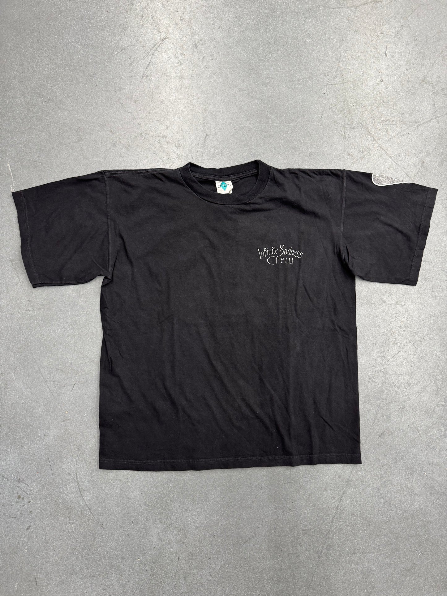 90'S SMASHING PUMPKINS INFINITE SADNESS CREW TEE (TOUR CHAMP TAG)