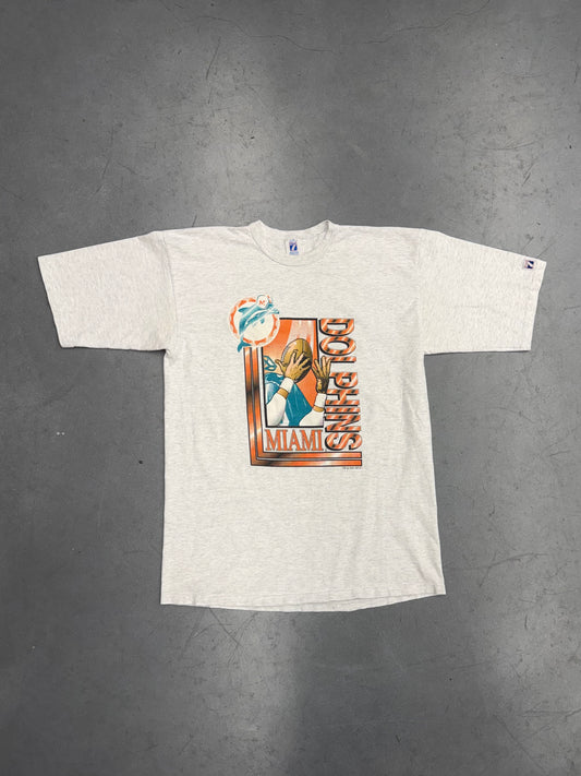 1994 LOGO 7 MIAMI DOLPHINS CATCHING TEE