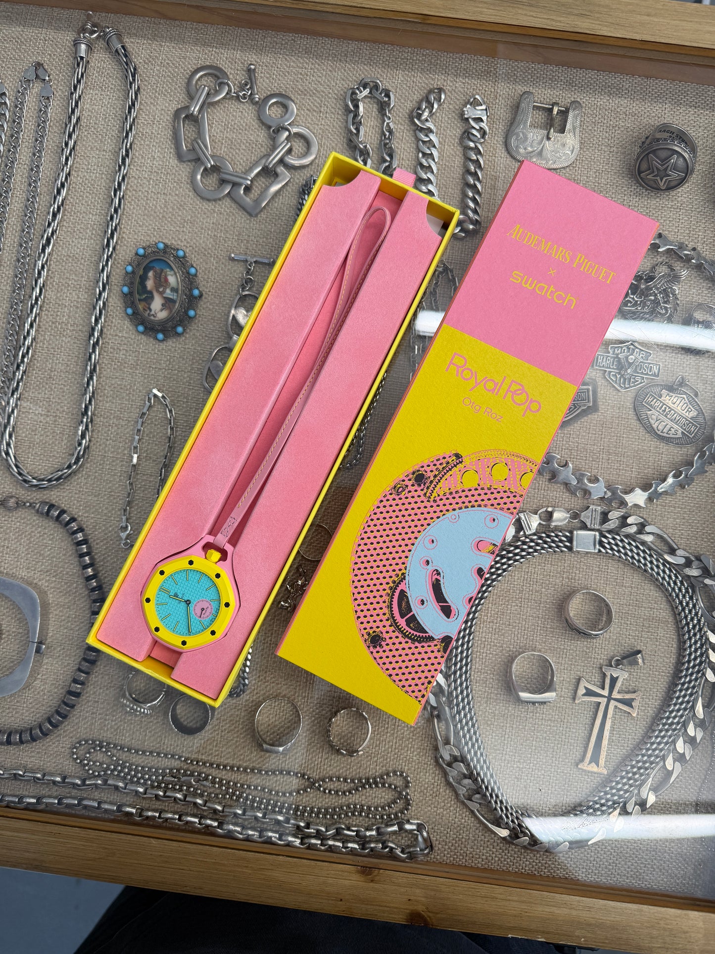 SWATCH X AUDEMARS PIGUET AP BIOCERAMIC ROYAL POP SAVONNETTE OTG ROZ