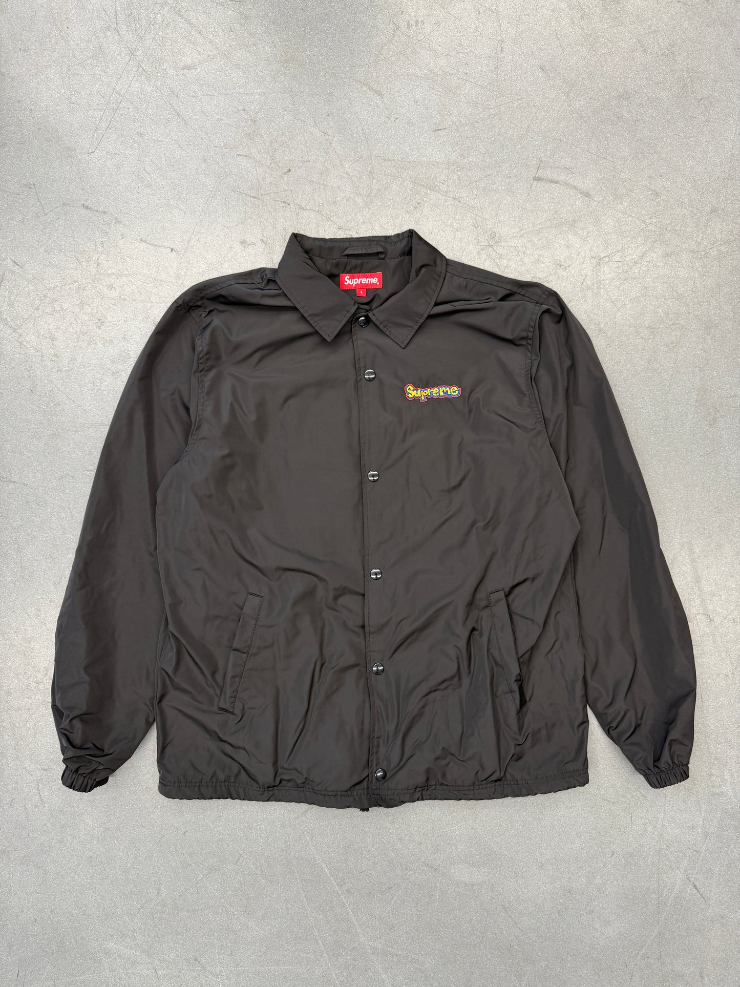 SS18  SUPREME GONZ LOGO COACHES JACKET - BLACK