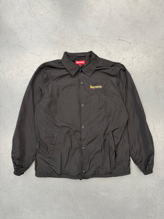 SS18  SUPREME GONZ LOGO COACHES JACKET - BLACK