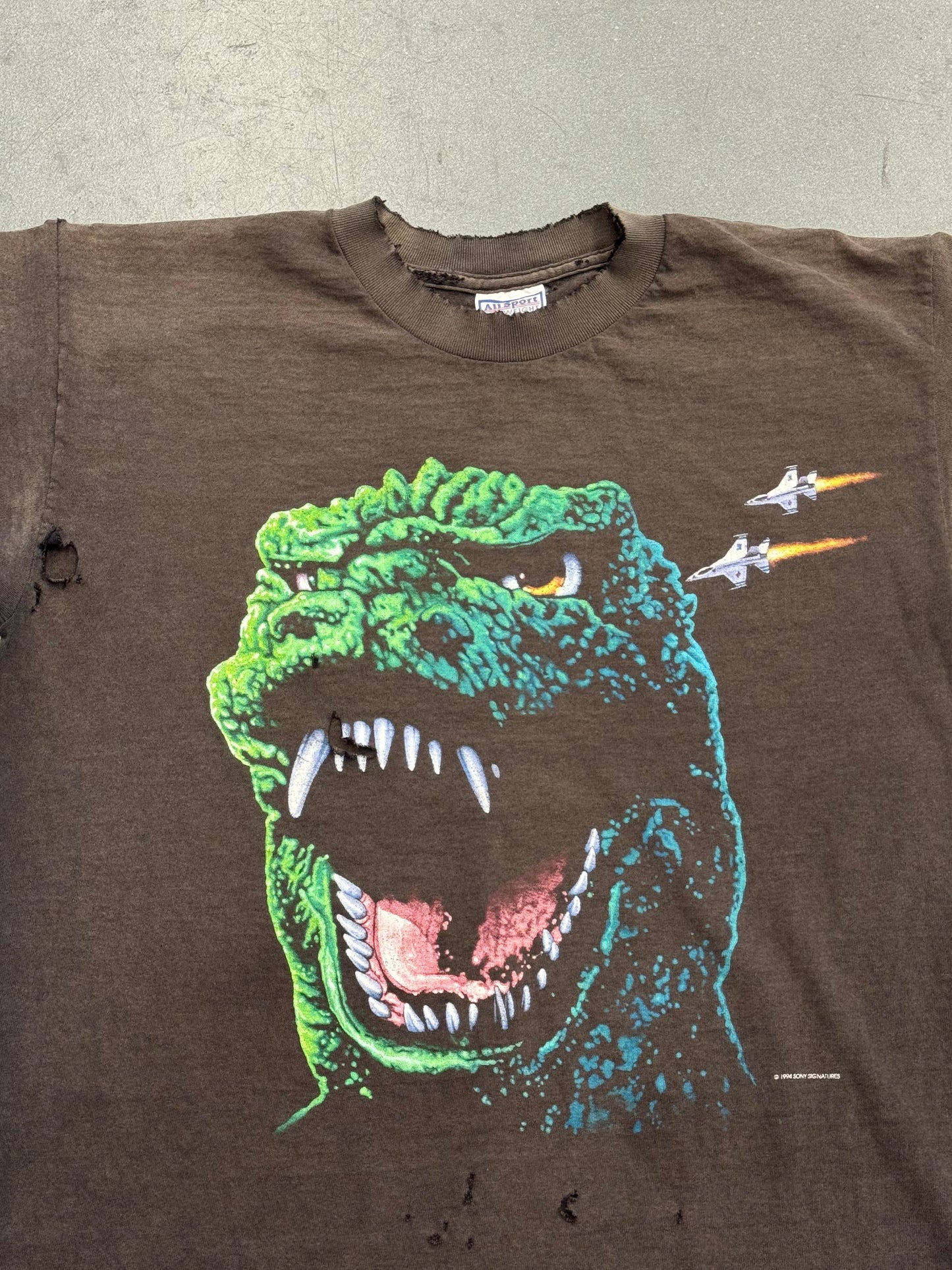 1994 GODZILLA KING OF THE MONSTERS BIG FACE (ALLSPORT TAG)