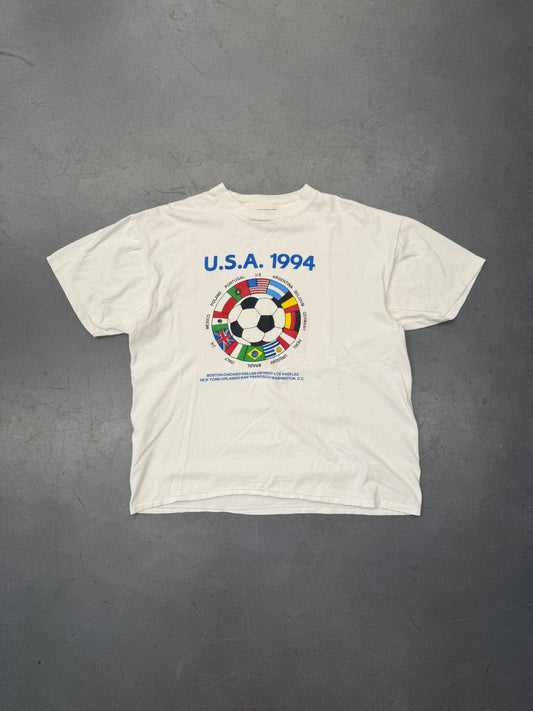 1994 U.S.A. SOCCER WORLD CUP SOCCER BALL LOGO TEE (ONEITA TAG)