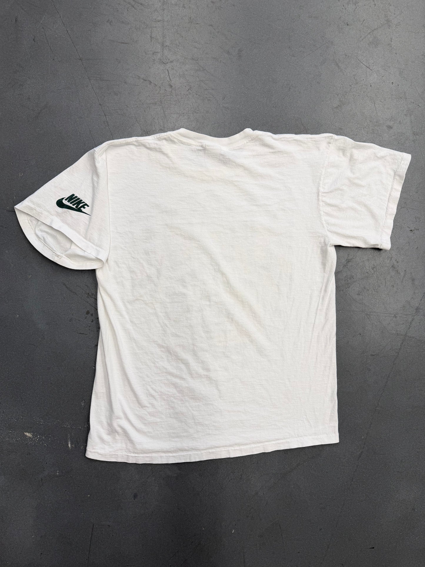 90S NIKE MIAMI HURRICANES SLEEVE LOGO SEBASTIAN TEE (GREY NIKE TAG)