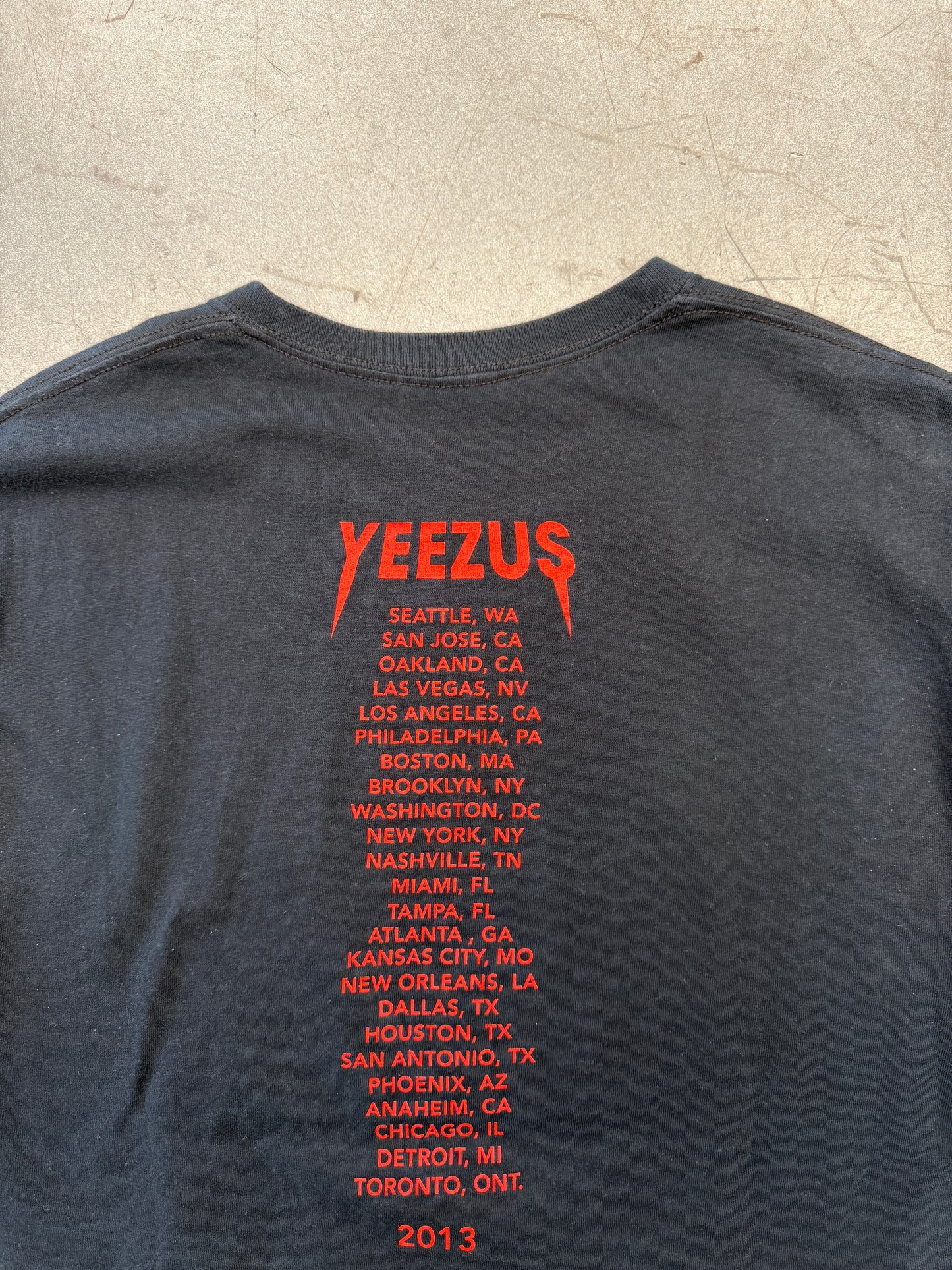 2013 YEEZUS GOD WANTS YOU TOUR TEE (PRINTED TAG)