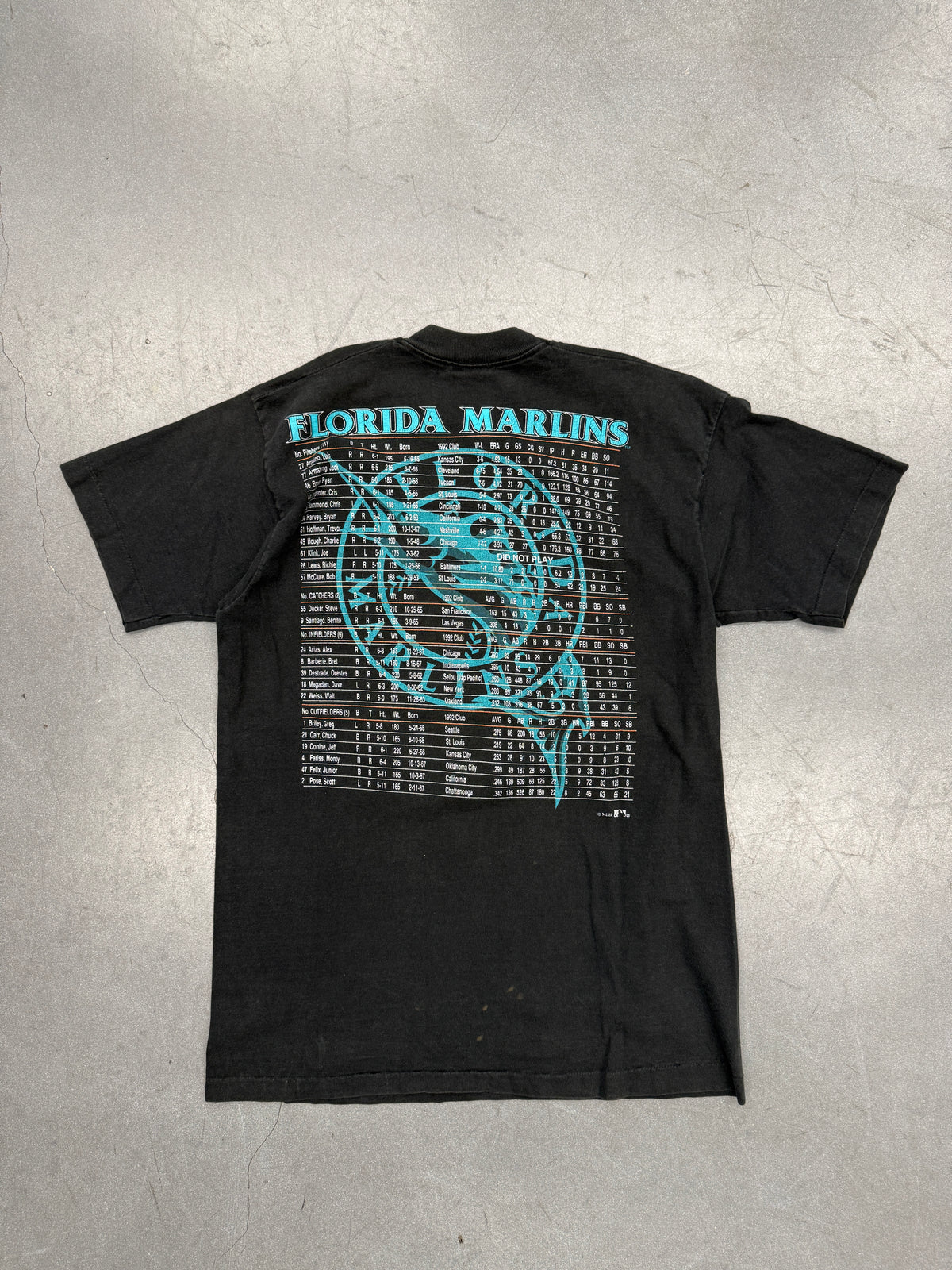 1993 FLORIDA MARLINS OPENING DAY TEE (HOME TEAM ADVANTAGE TAG)