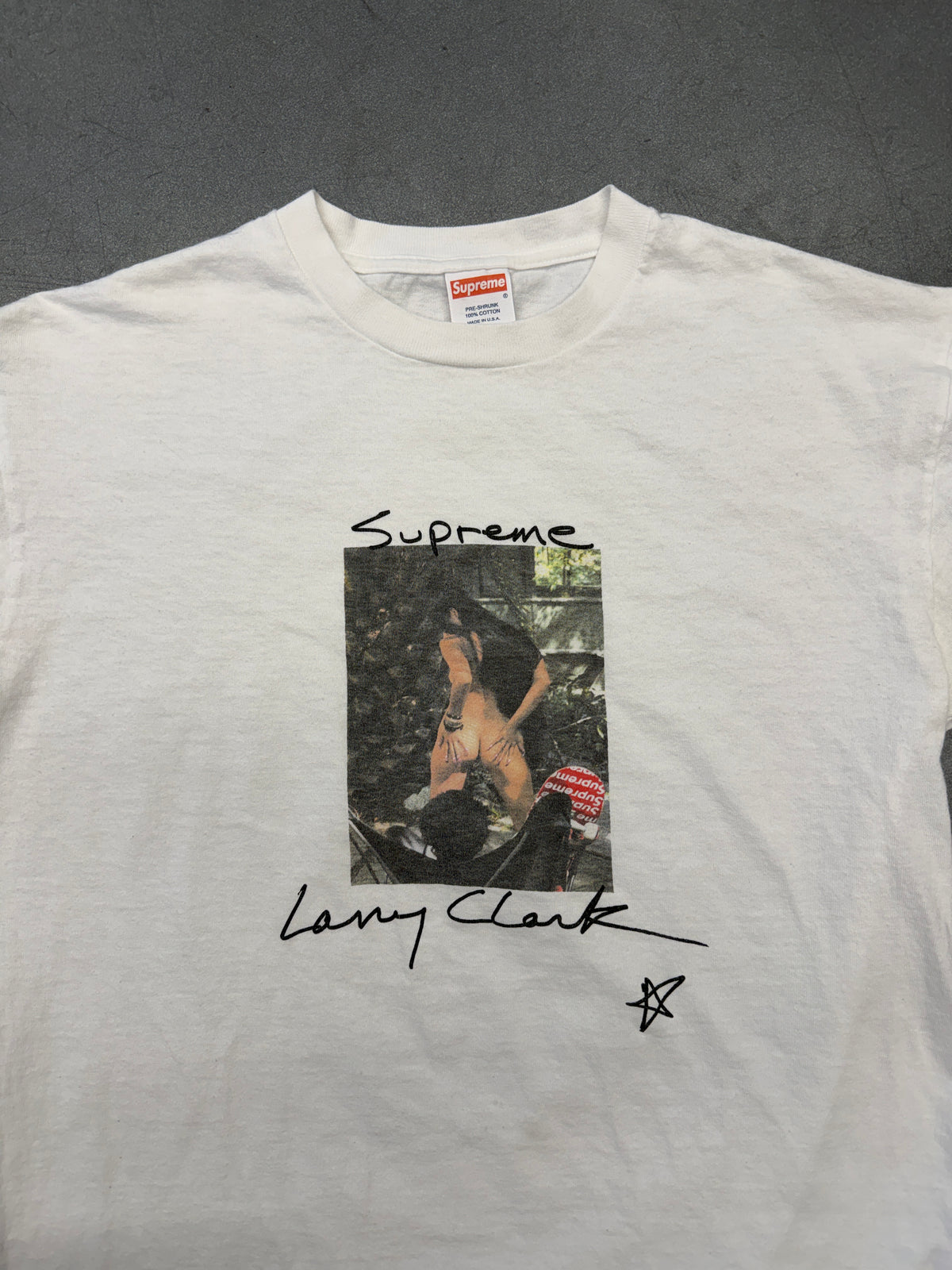 SS04 SUPREME LARRY CLARK PHOTO TEE - WHITE