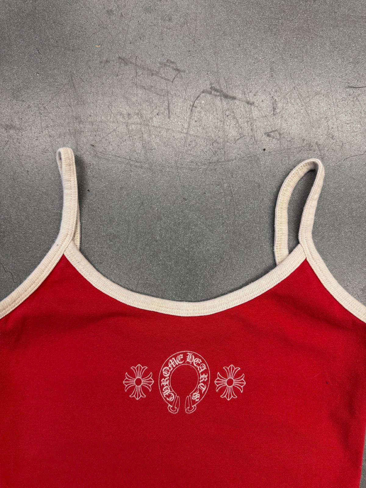 CHROME HEARTS ROLLER SKATES TANK TOP - RED