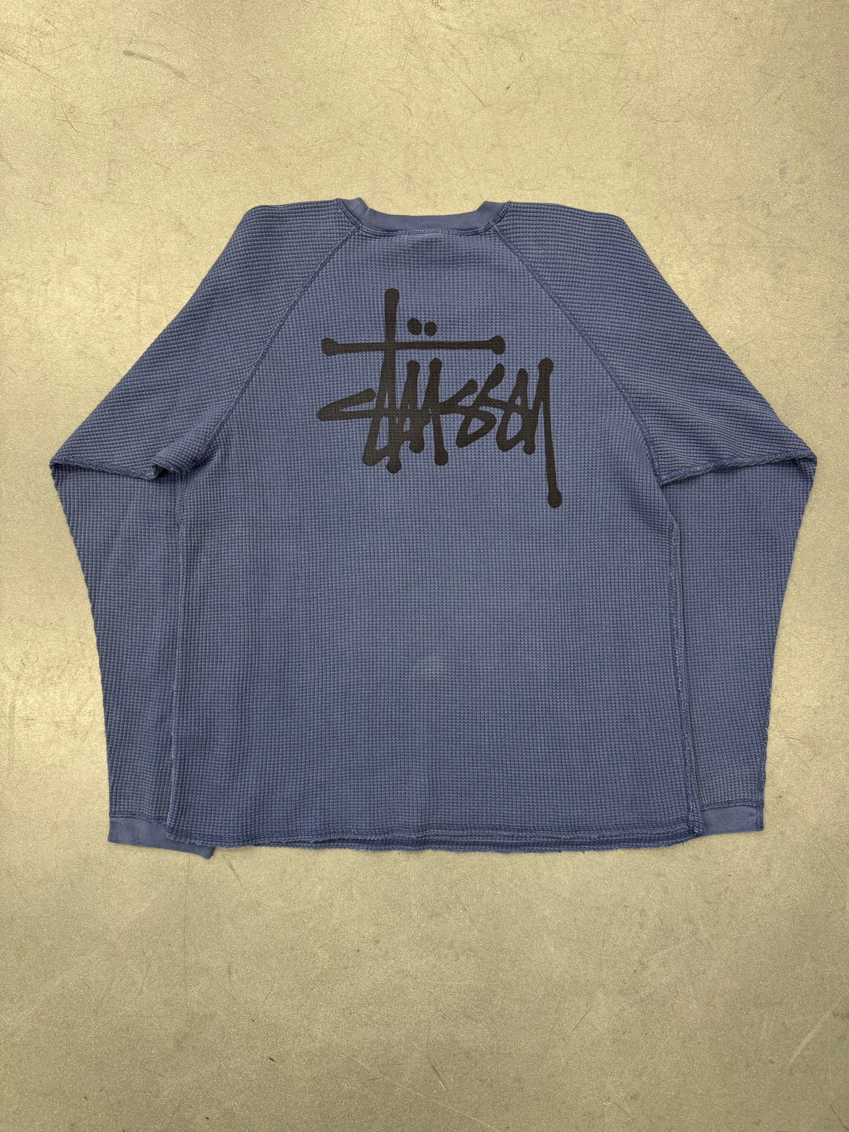 STUSSY WAFFLE KNIT THERMAL LONG SLEEVE