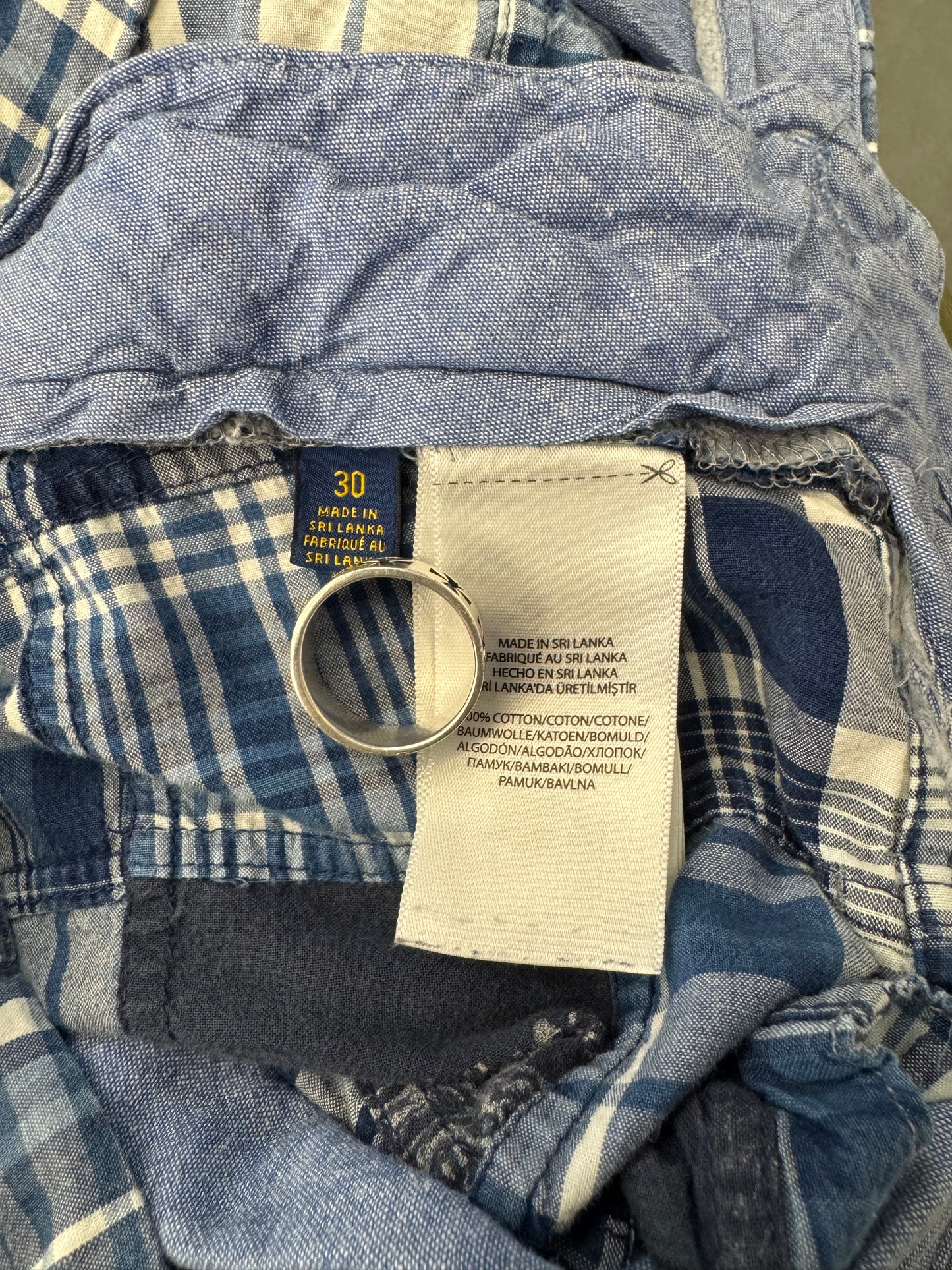 POLO RALPH LAUREN INDIA MADRAS PATCHWORK SHORTS