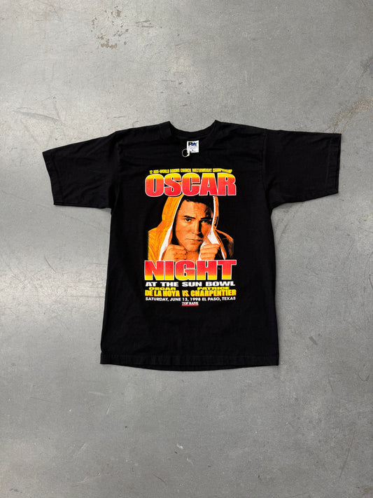 1998 OSCAR DE LA HOYA VS. PATRICE CHARPENTIER AT THE SUN BOWL TEE (RA TAG)