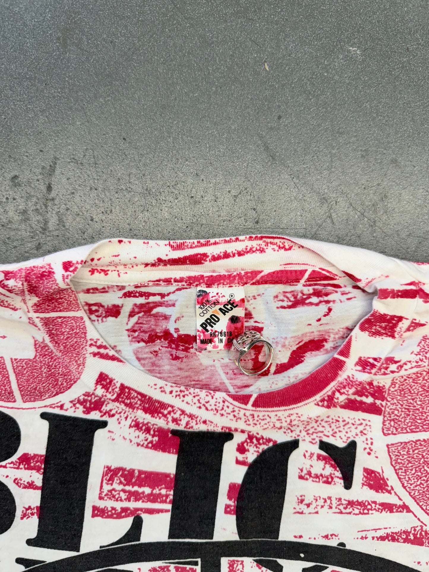 90'S PUBLIC ENEMY AOP TEE (PRO ACE TAG)