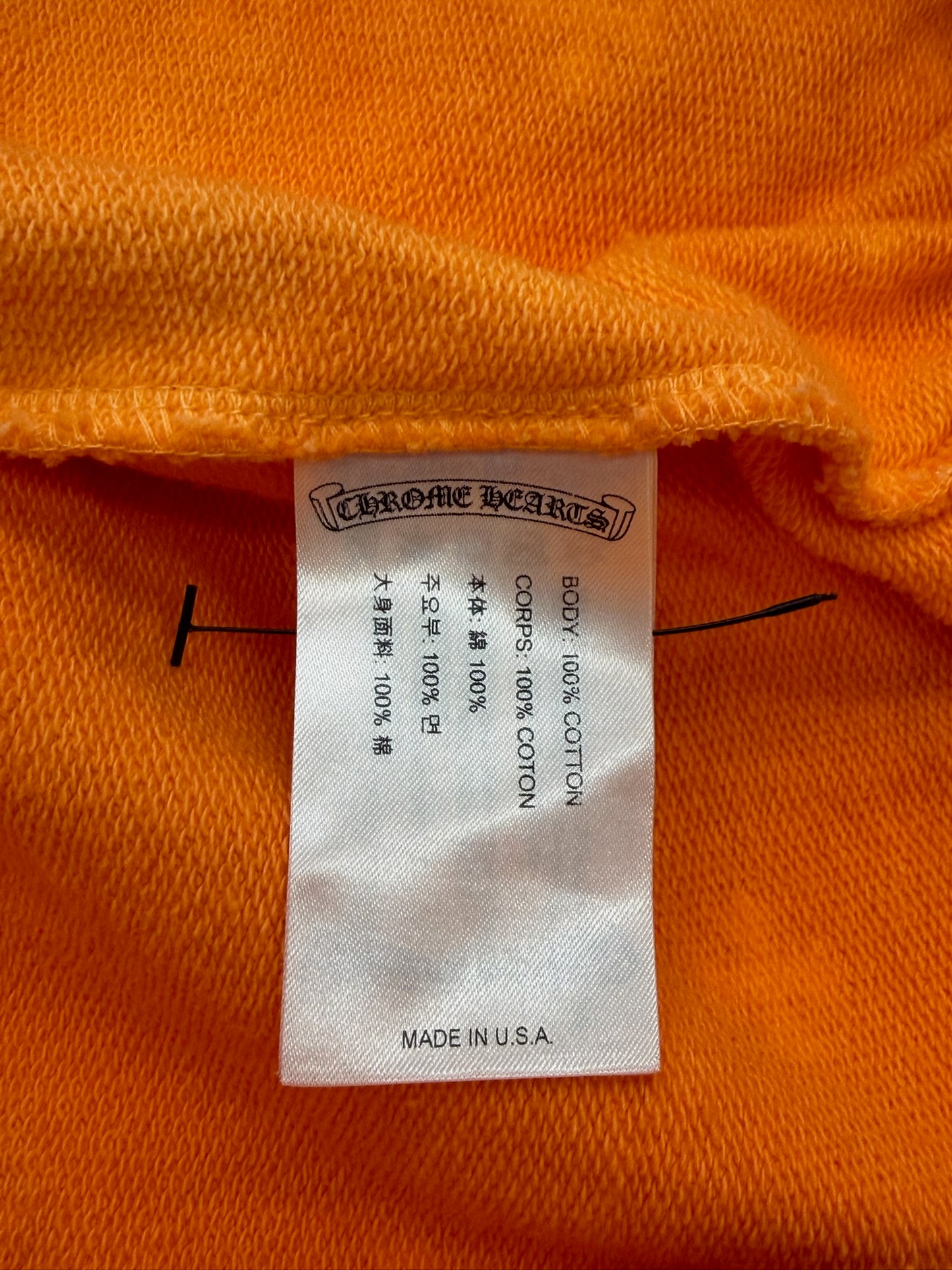 CHROME HEARTS PLUS CROSS MONOGRAM SWEATPANT - ORANGE