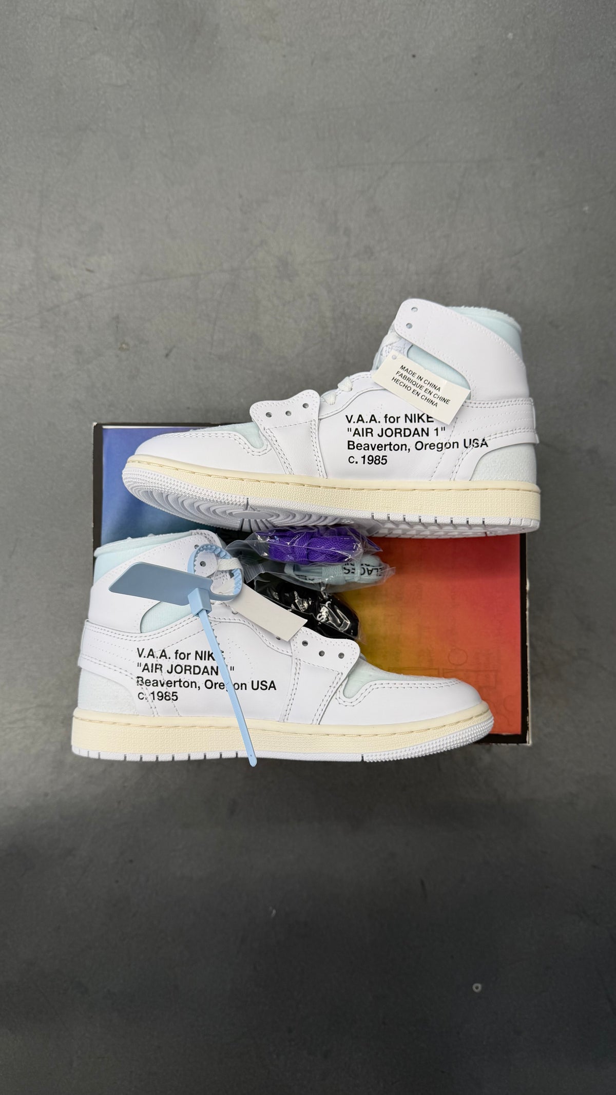 2026 JORDAN 1 RETRO HIGH VIRGIL ABLOH ARCHIVE ALASKA