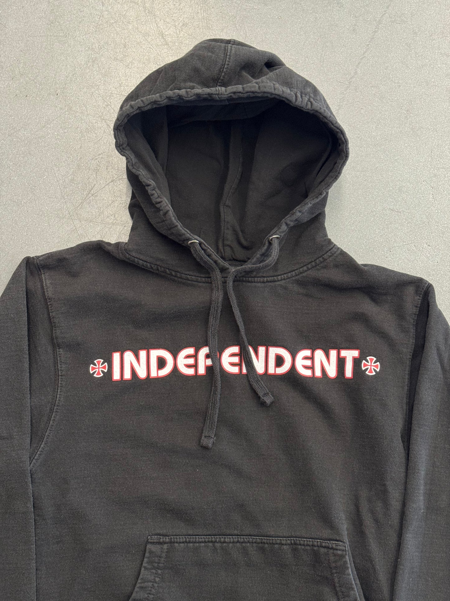 Y2K INDEPENDENT TRUCK COMPANY IRON CROSS LOGO PULLOVER HOODIE