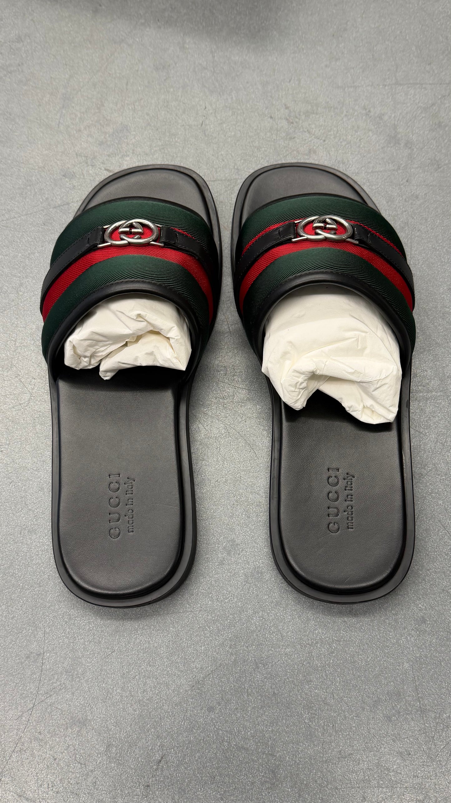 GUCCI INTERLOCKING G SANDALS