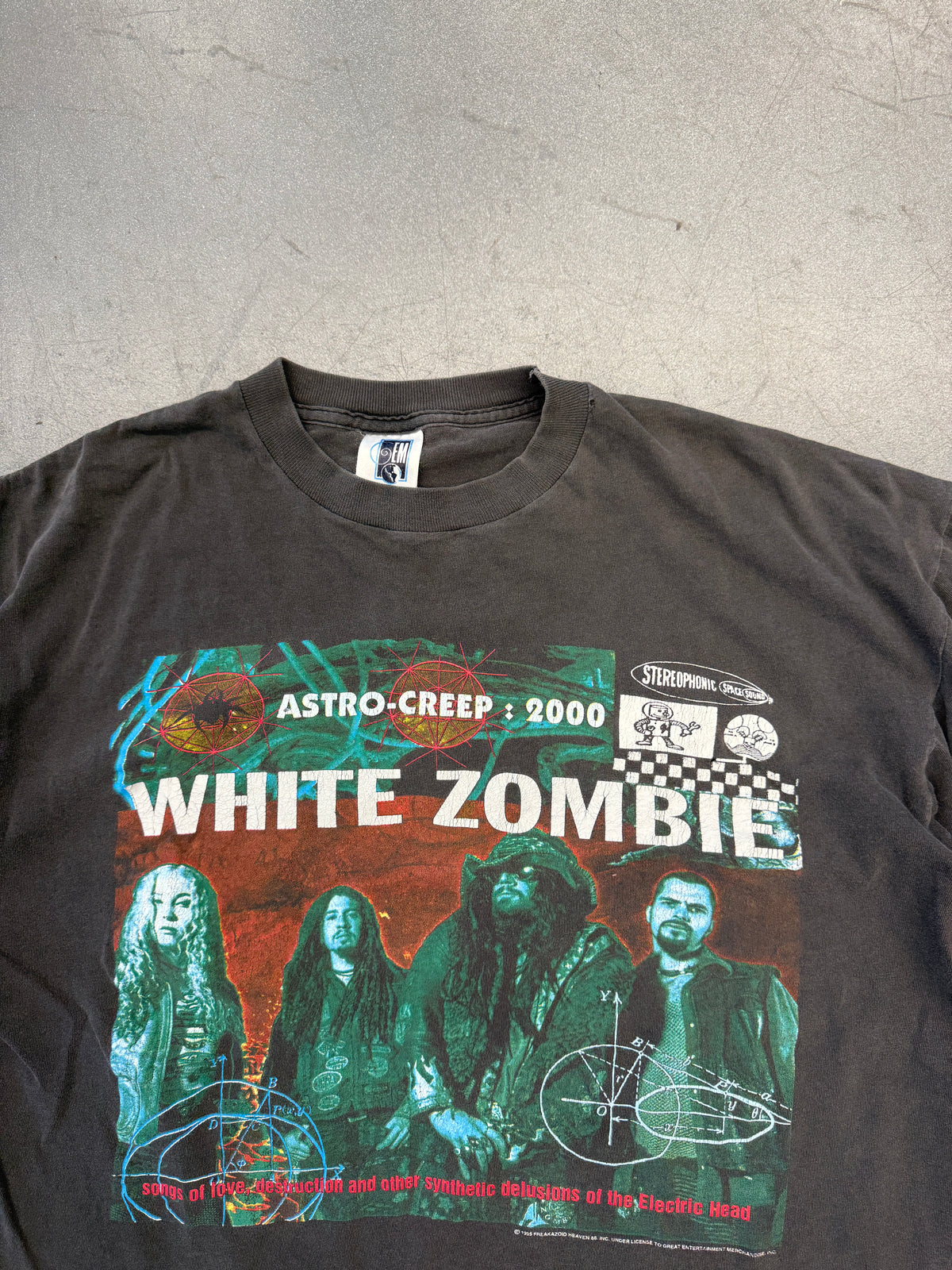 1995 WHITE ZOMBIE ASTRO CREEP FREAKAZOID TEE (GEM TAG)