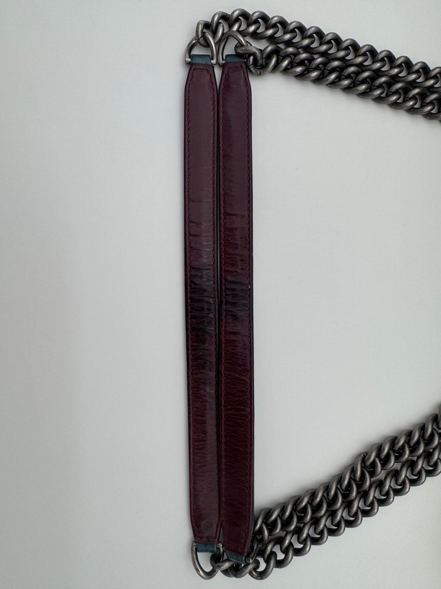 2014 CHANEL SMALL GLAZED CALFSKIN DUO COLOR FLAP BAG