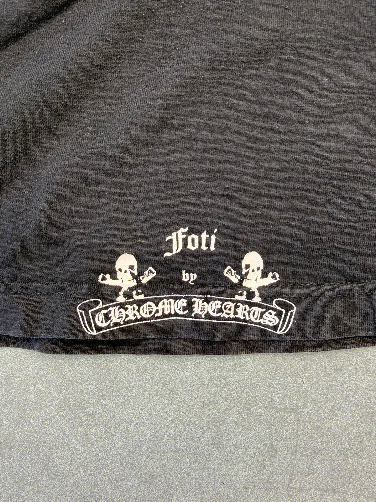 VINTAGE CHROME HEARTS FOTI HARRIS TEETER T-BAR POCKET TEE (CHROME HEARTS TAG)