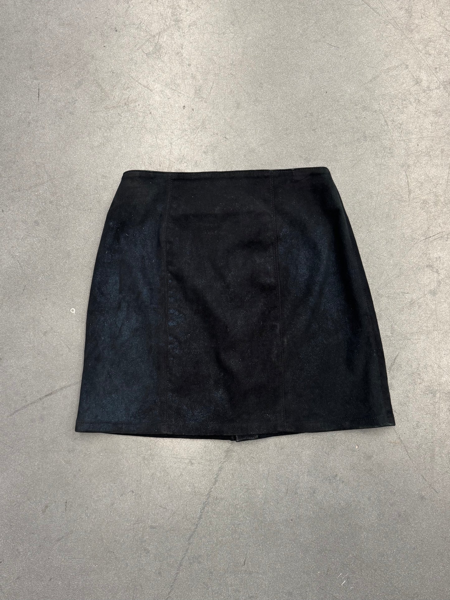 CHROME HEARTS SUEDE MINI SKIRT