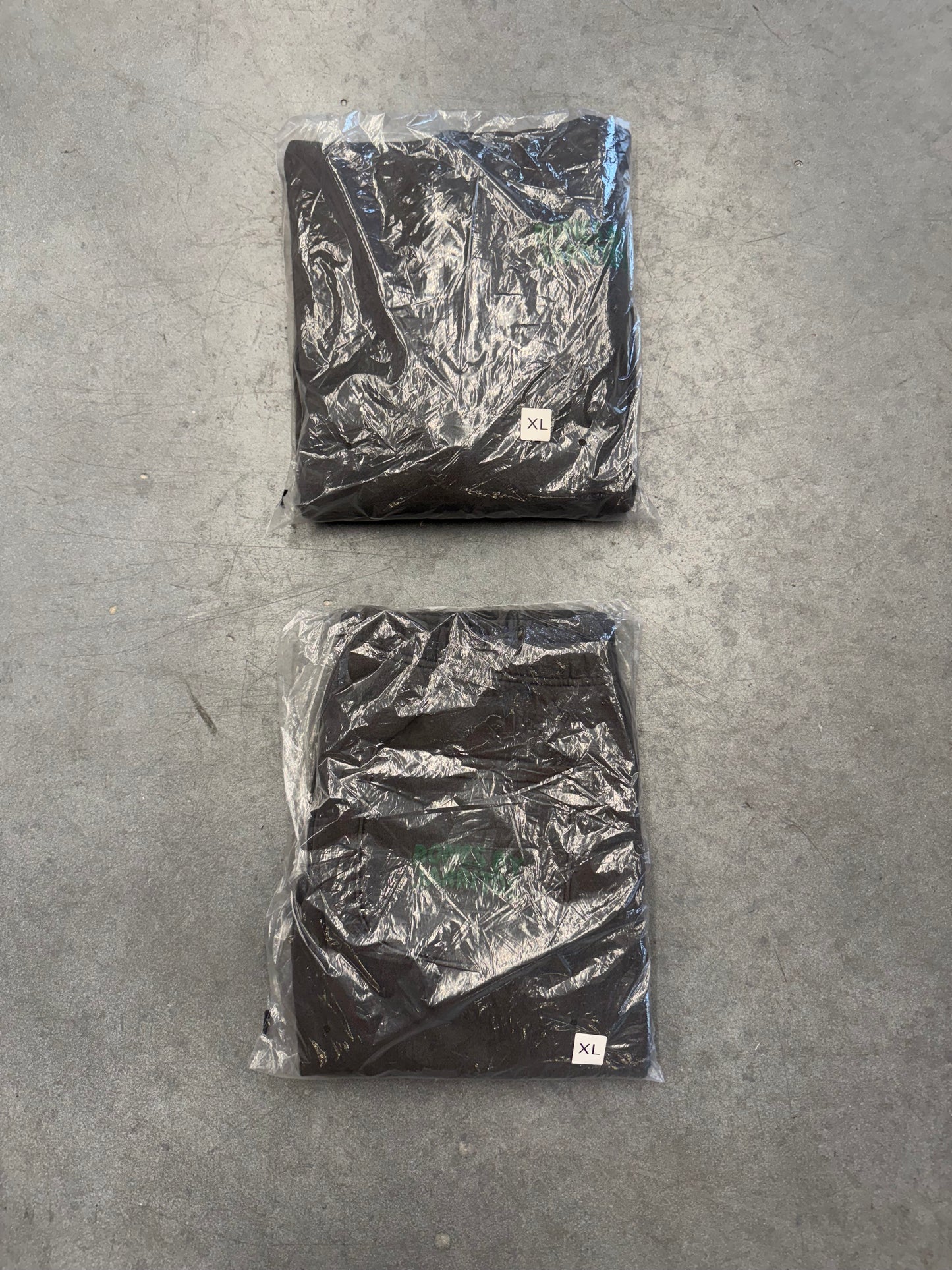 BONES BY JARRITOS SWEAT SUIT (BLACK) TOP & BOTTOM