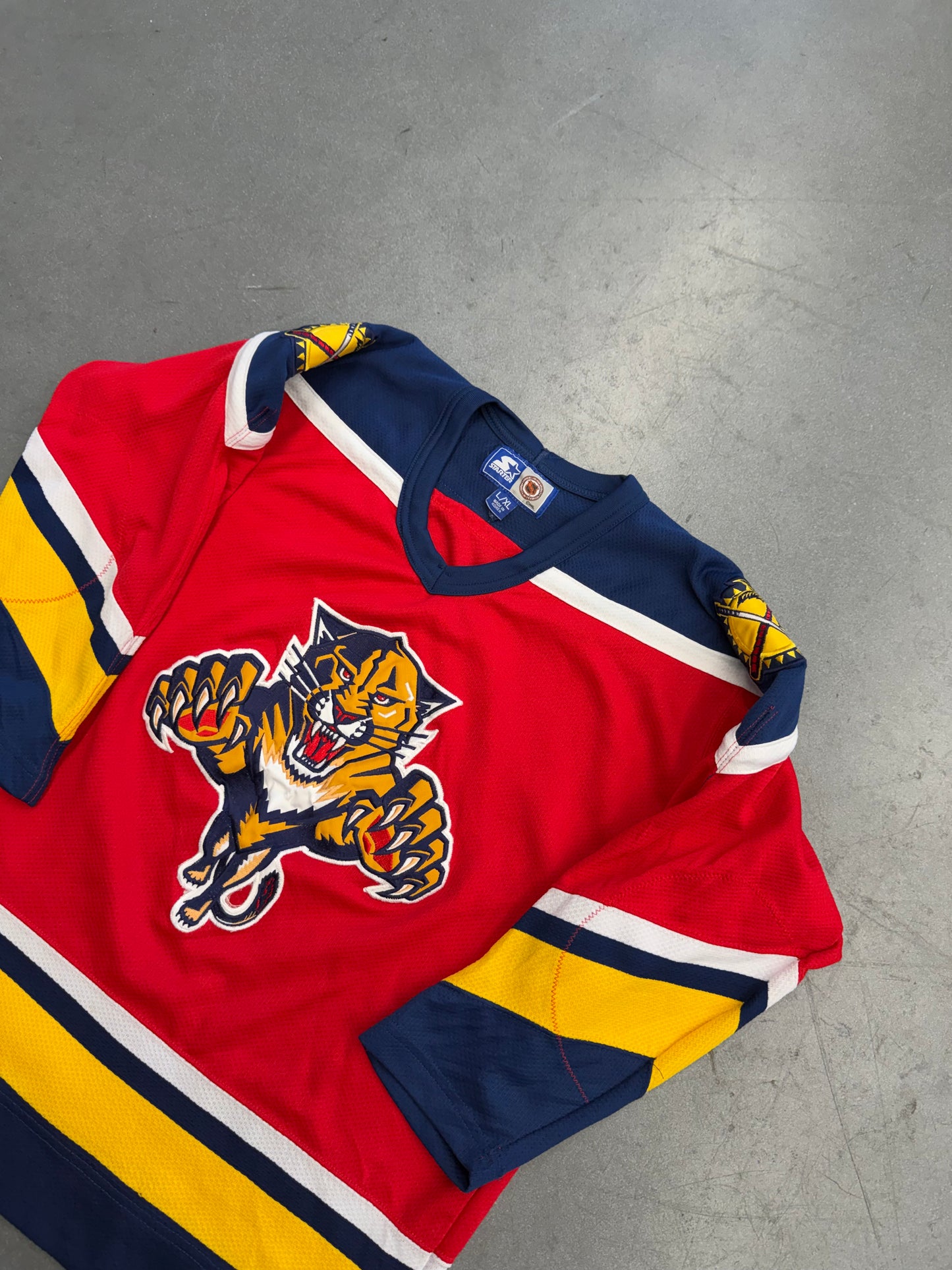 YOUTH FLORIDA PANTHERS NHL STARTER RED HOCKEY JERSEY
