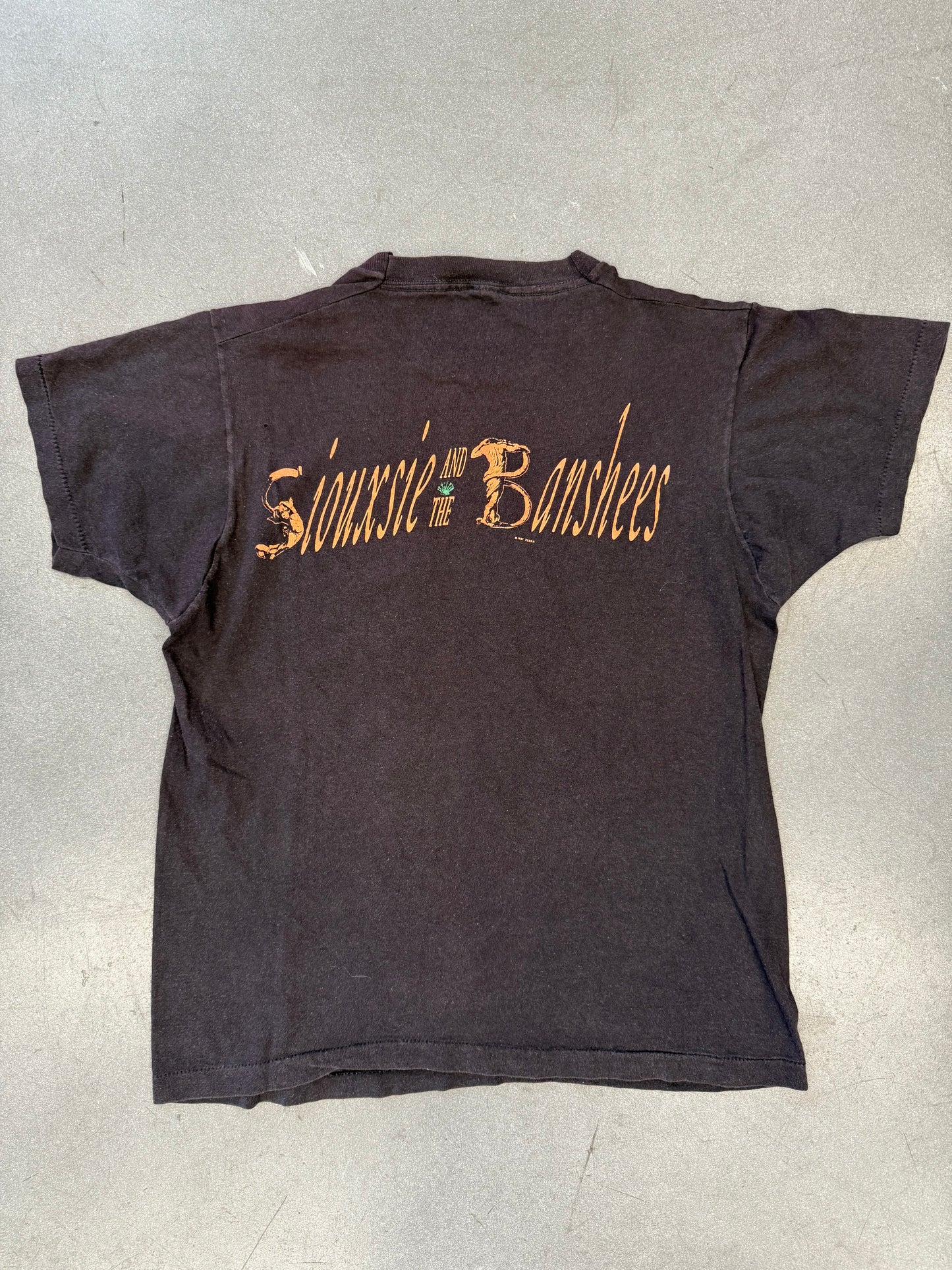 1987 SIOUXSIE AND THE BANSHEES ZEBRA TEE (CUT SCREEN STARS TAG)